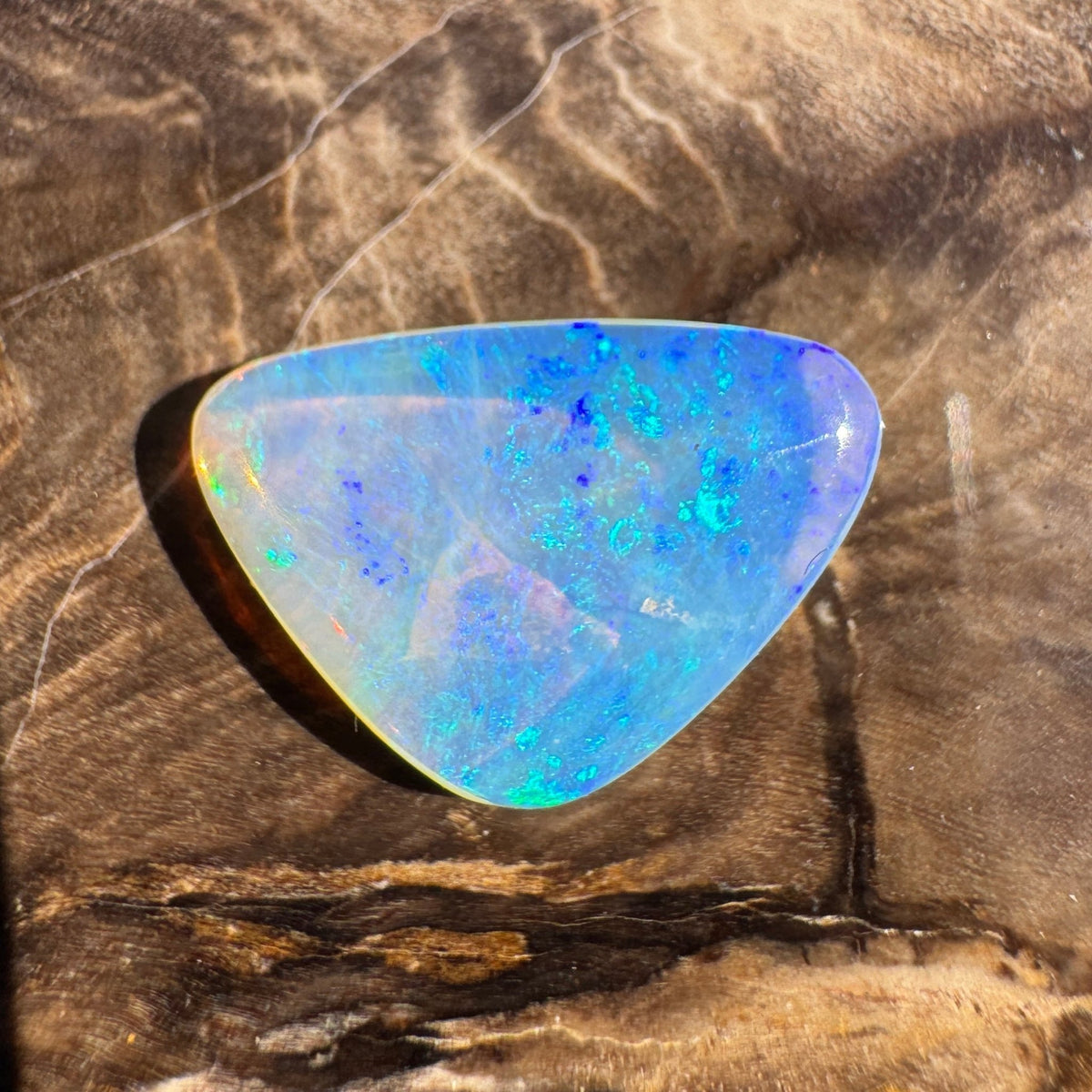 3.9ct Coober Pedy Crystal Opal | Solid Australian Opal | Hand-Cut