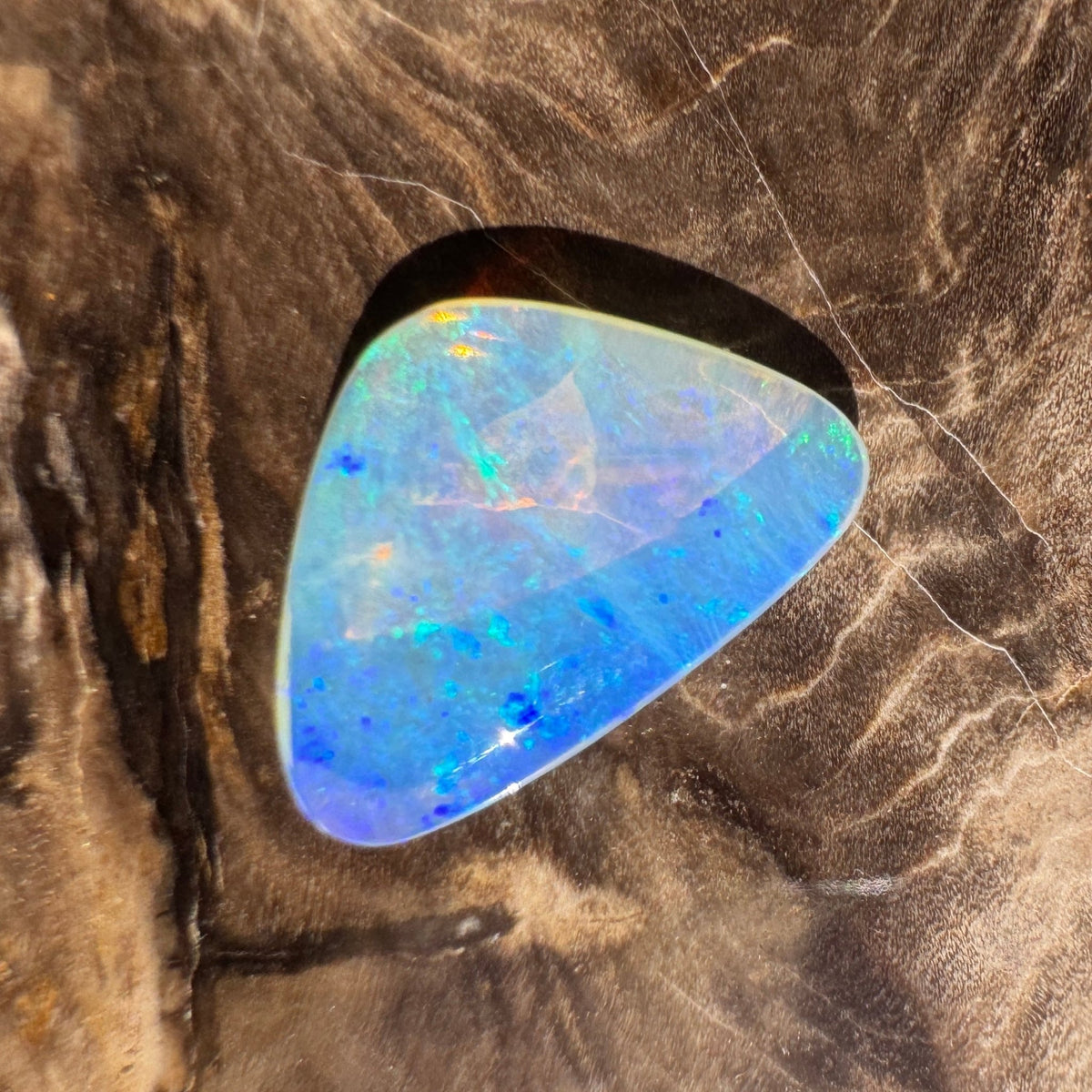 3.9ct Coober Pedy Crystal Opal | Solid Australian Opal | Hand-Cut