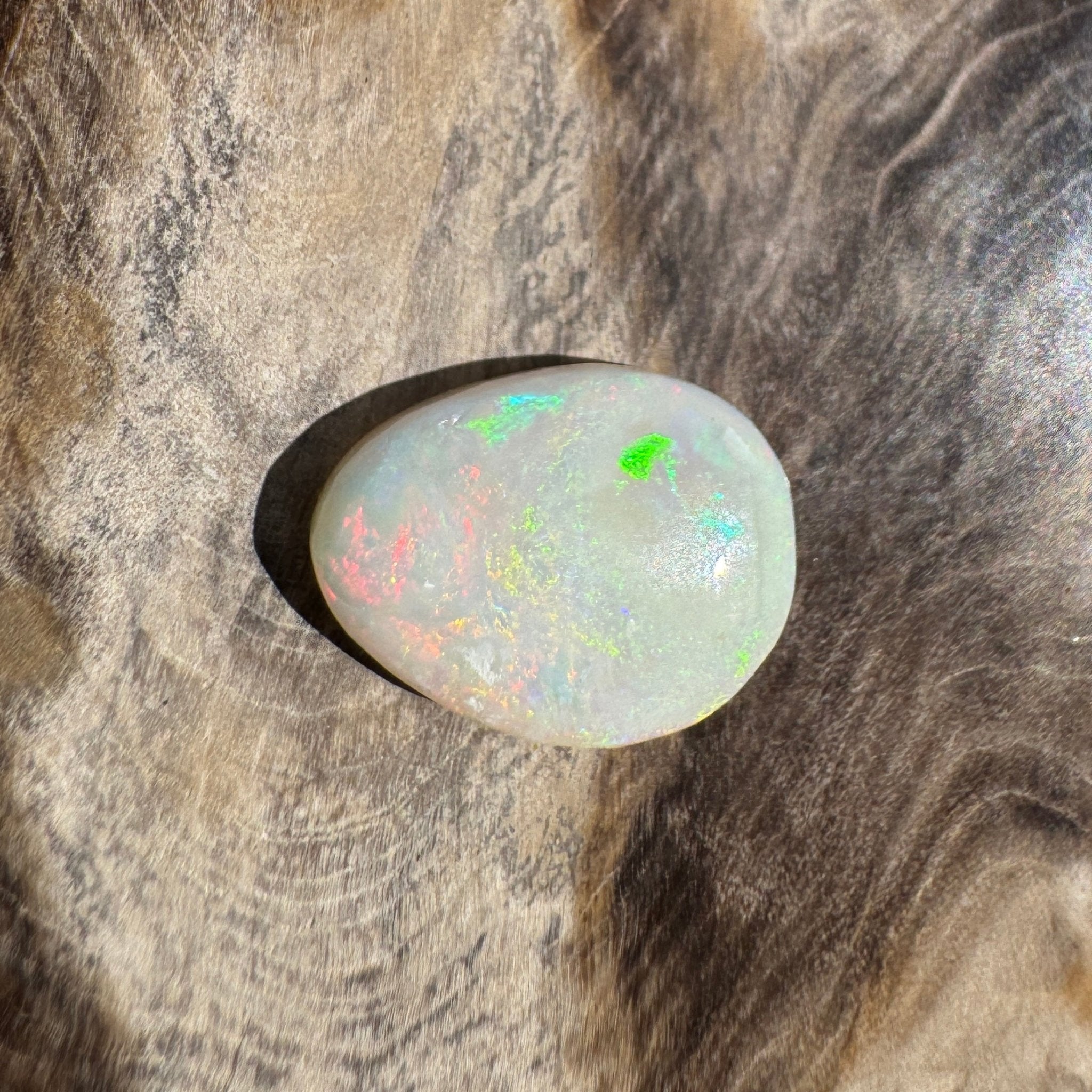 3ct Coober Pedy Pear Opal | Solid Australian Opal | Hand-Cut
