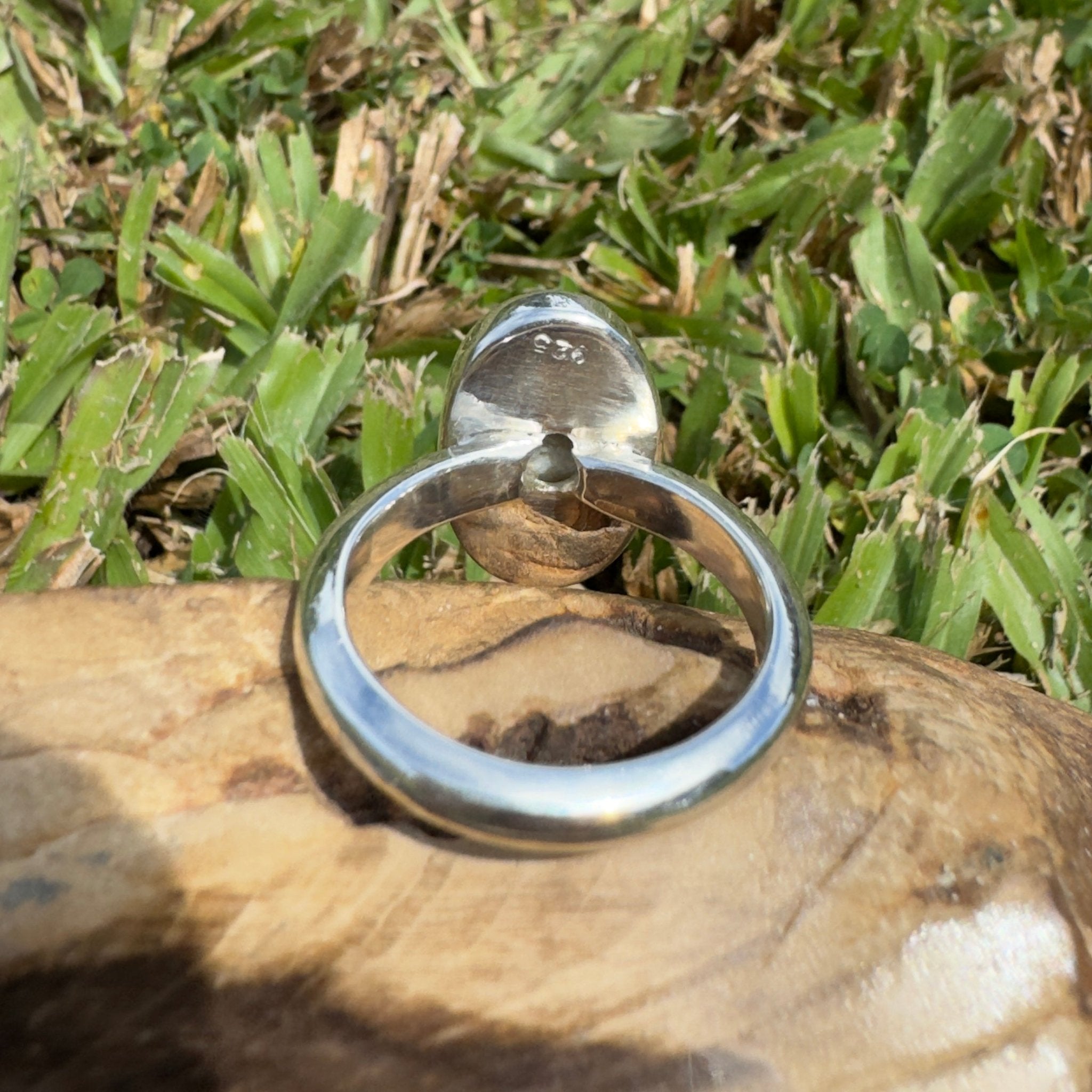 3ct Lightning Ridge Opal Ring ~ 'Richmond Range Prism' | 925 Sterling Silver | Solid Australian Opal