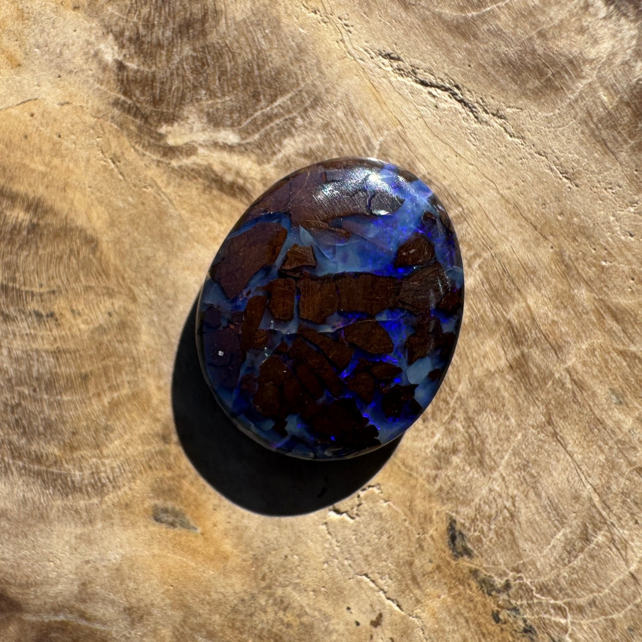 3ct Queensland Boulder Opal | Solid Australian Opal | Hand-Cut