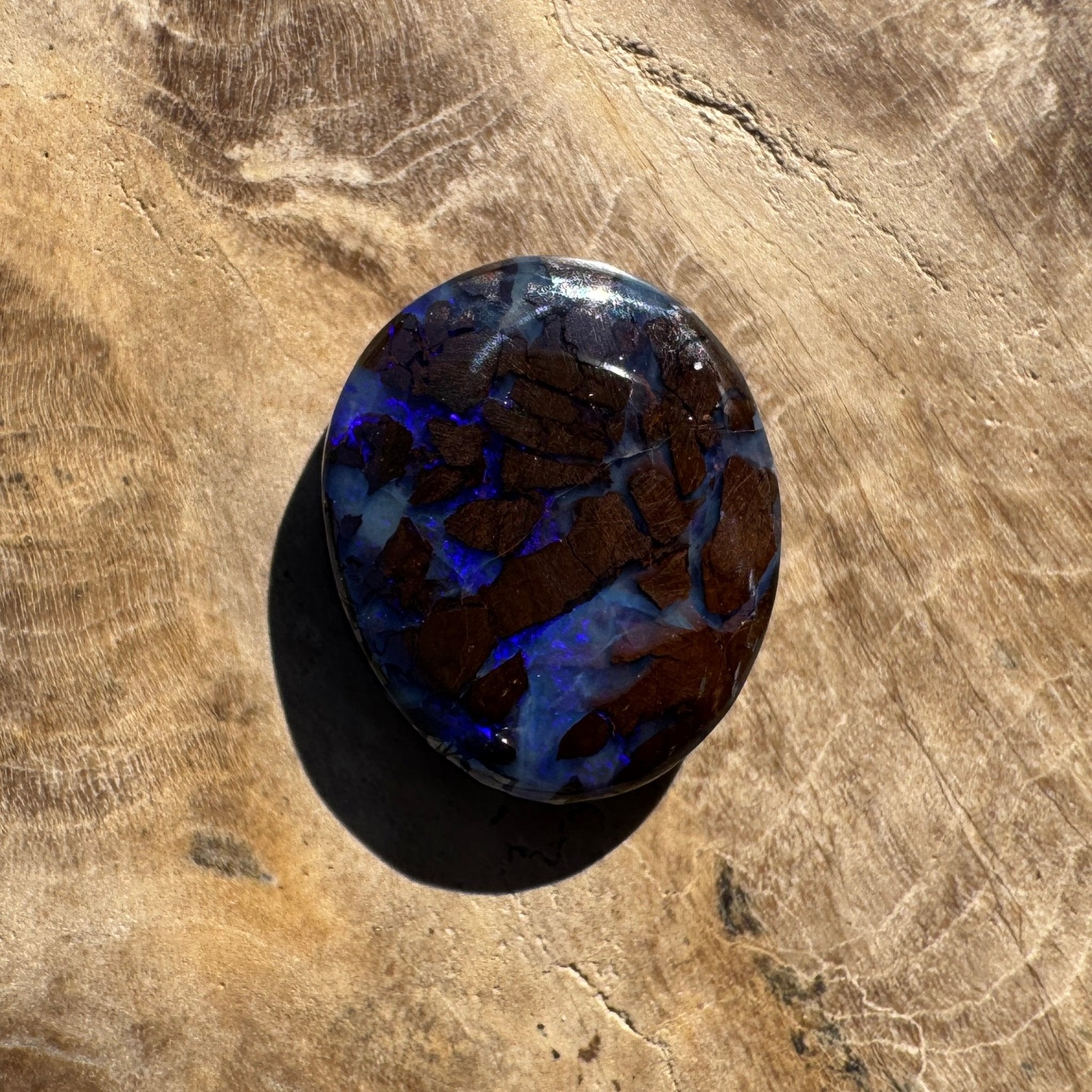 3ct Queensland Boulder Opal | Solid Australian Opal | Hand-Cut