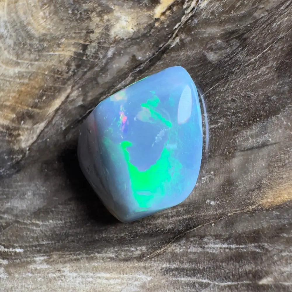 Iridescent blue opal.