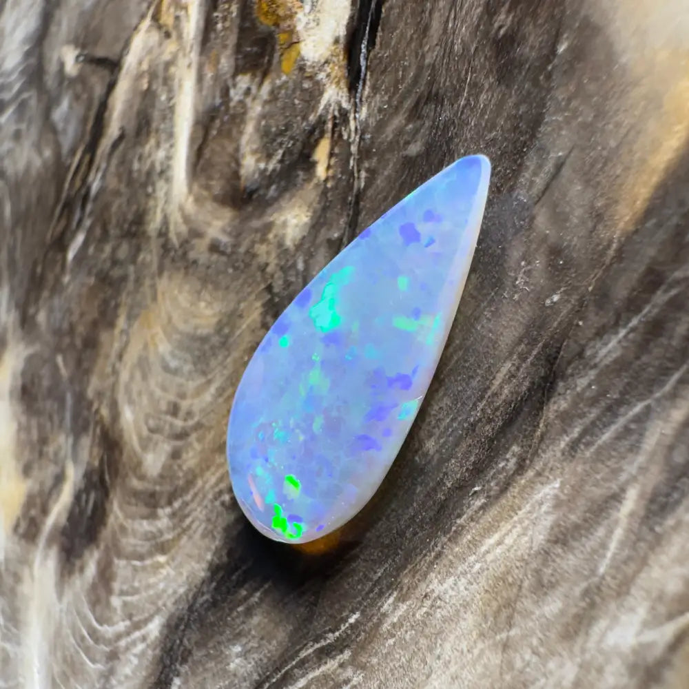 Iridescent blue and green opal.
