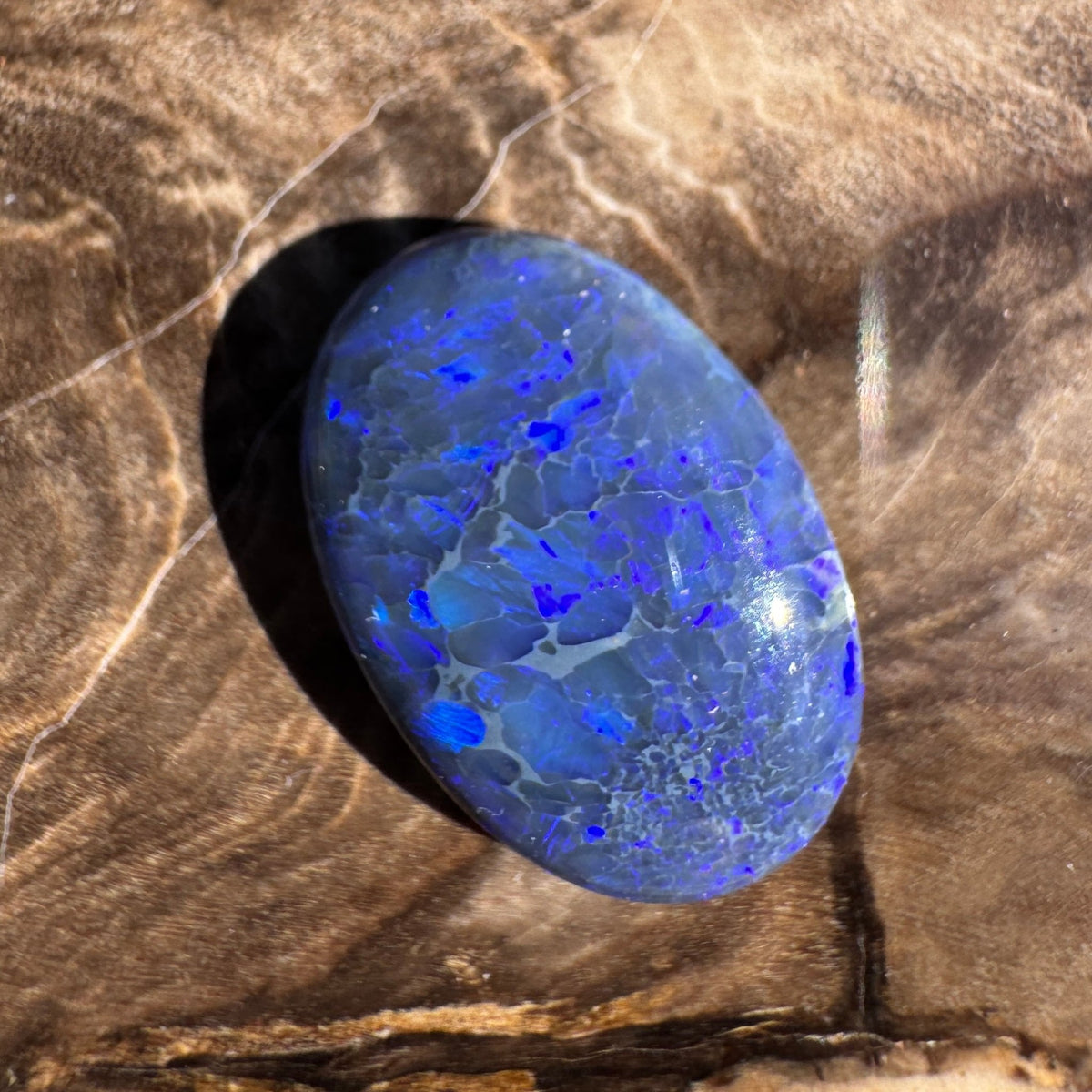 4.1ct Lightning Ridge Black Opal | Solid Australian Opal | Hand-Cut