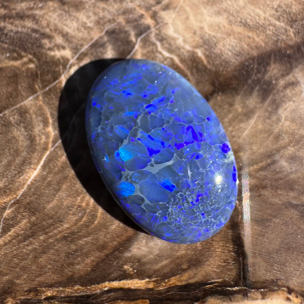 4.1ct Lightning Ridge Black Opal | Solid Australian Opal | Hand-Cut