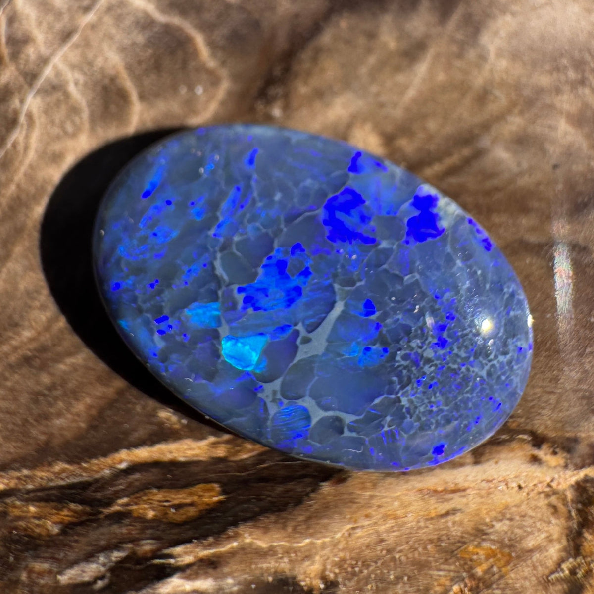 4.1ct Lightning Ridge Black Opal | Solid Australian Opal | Hand-Cut