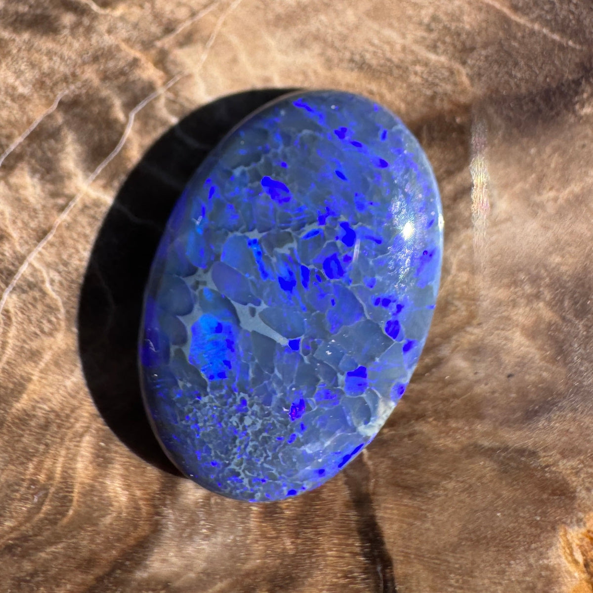 4.1ct Lightning Ridge Black Opal | Solid Australian Opal | Hand-Cut