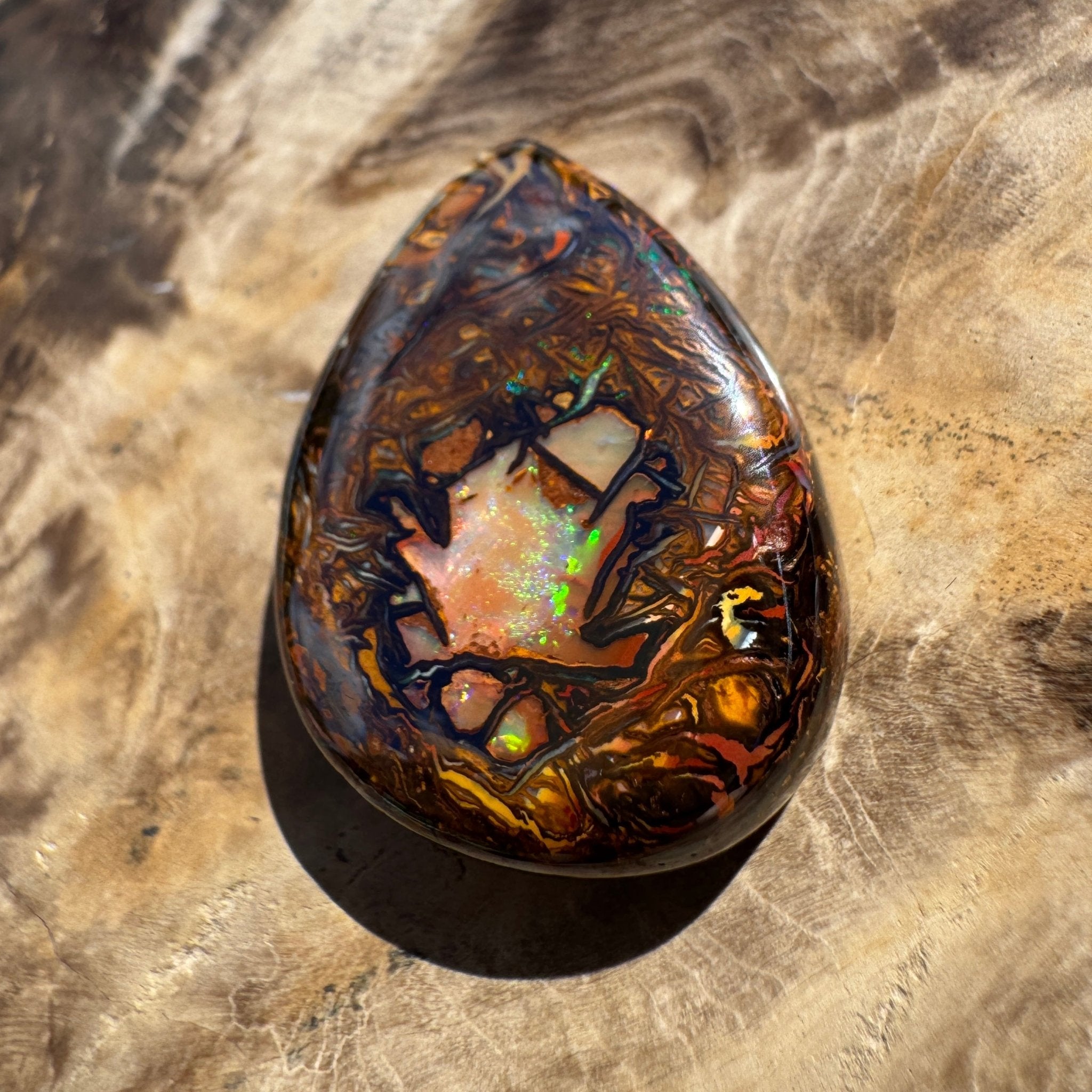 41ct Queensland Boulder Opal | Solid Australian Opal | Hand-Cut