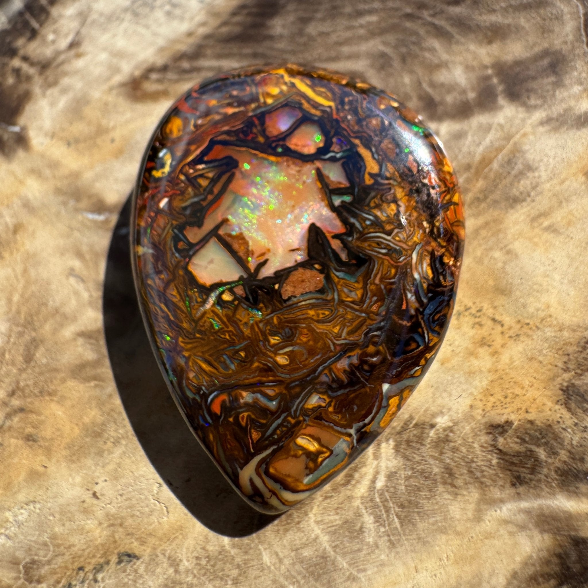 41ct Queensland Boulder Opal | Solid Australian Opal | Hand-Cut