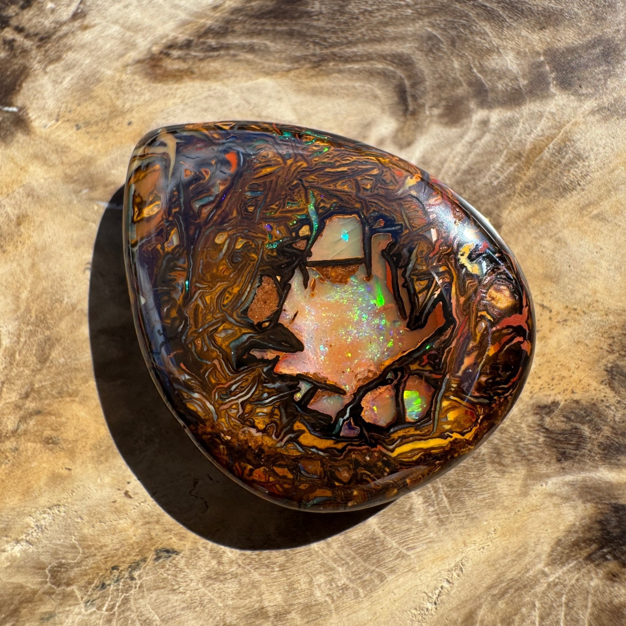 41ct Queensland Boulder Opal | Solid Australian Opal | Hand-Cut