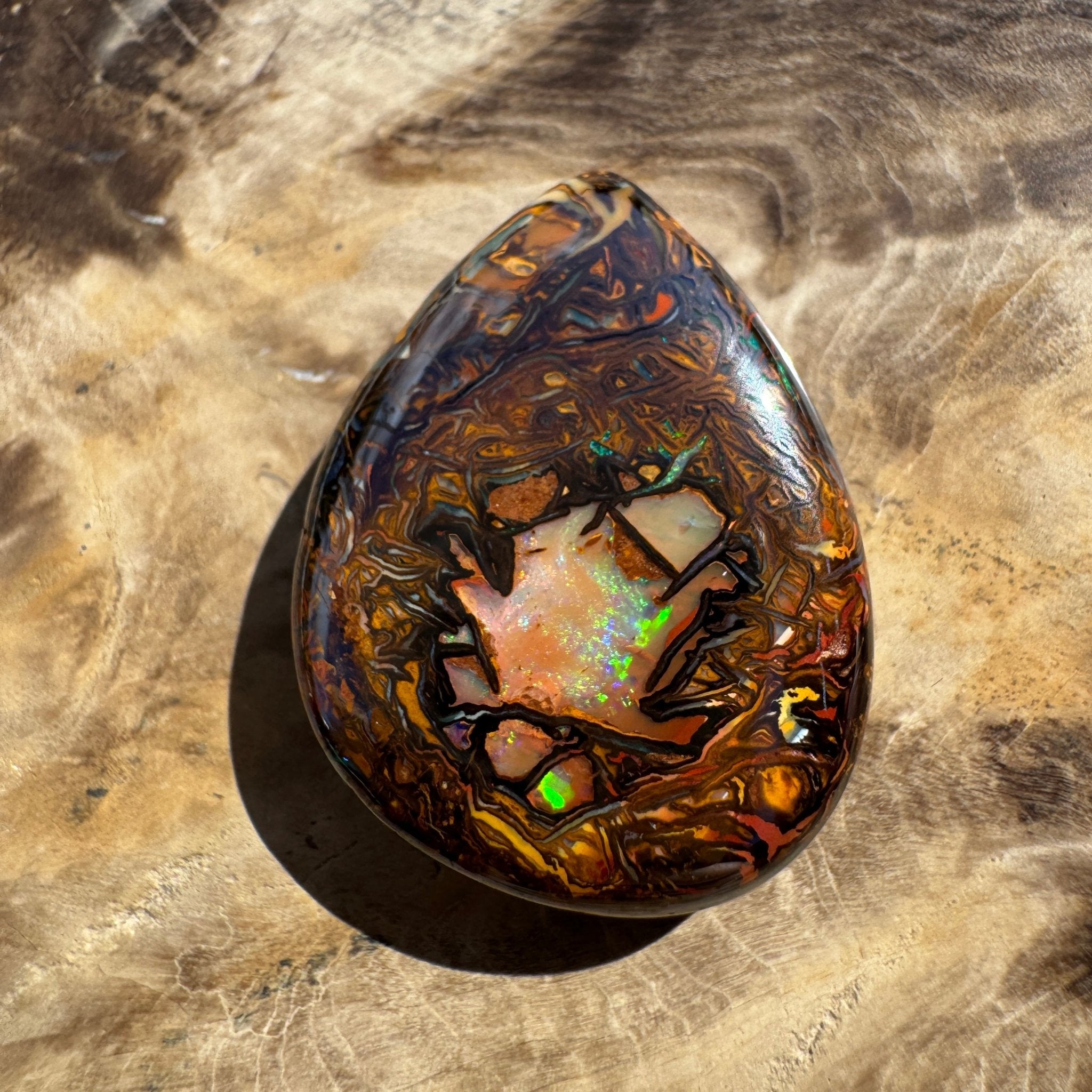 41ct Queensland Boulder Opal | Solid Australian Opal | Hand-Cut