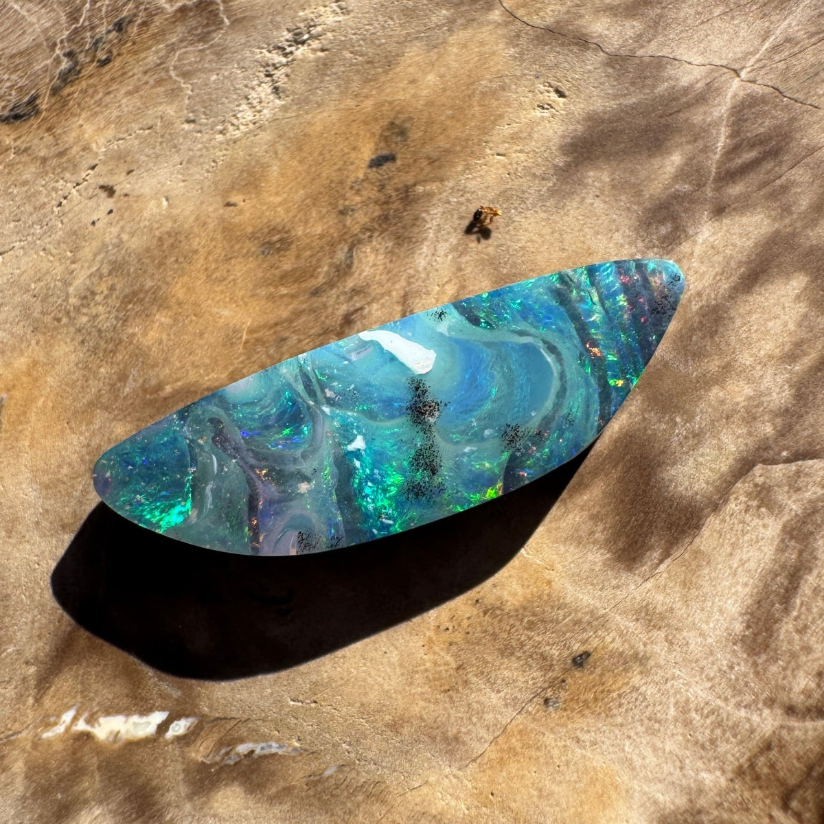 4.1ct Queensland Boulder Opal | Solid Australian Opal | Hand-Cut