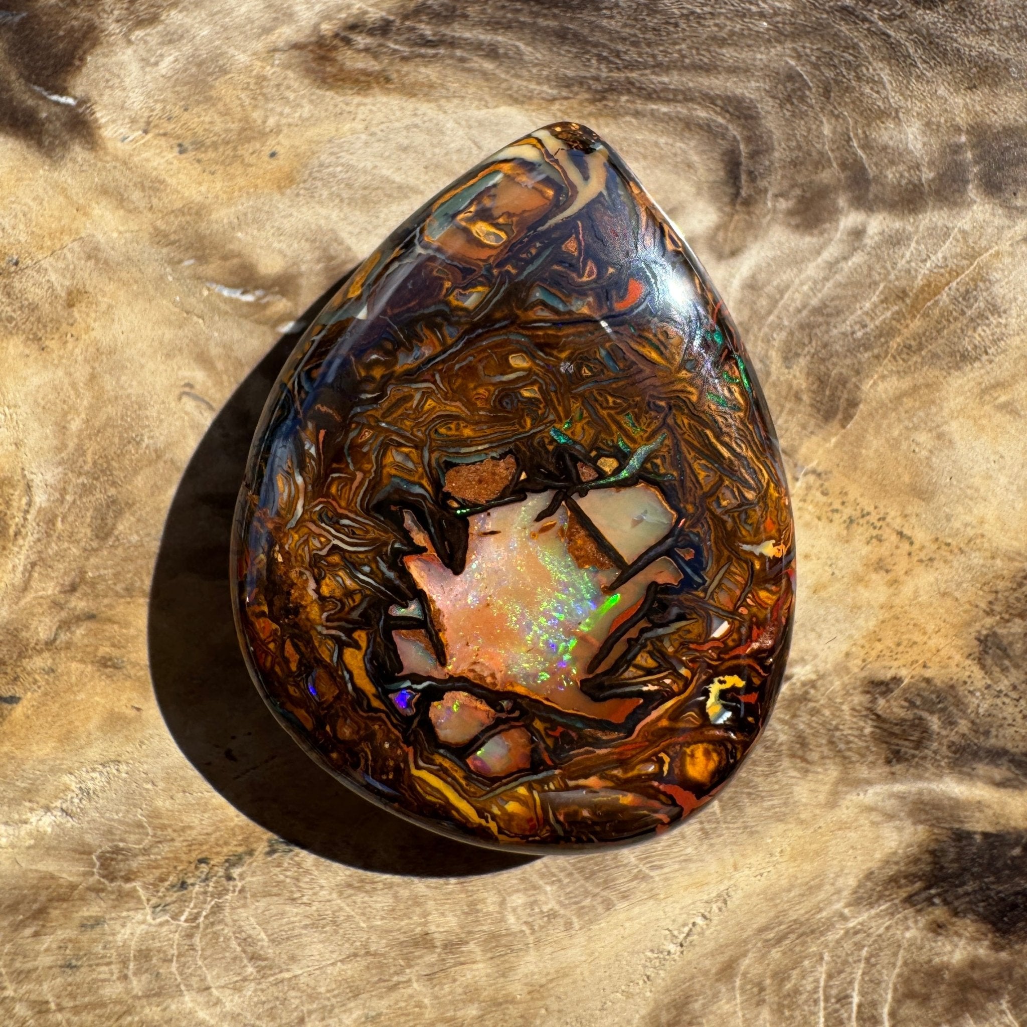41ct Queensland Boulder Opal | Solid Australian Opal | Hand-Cut
