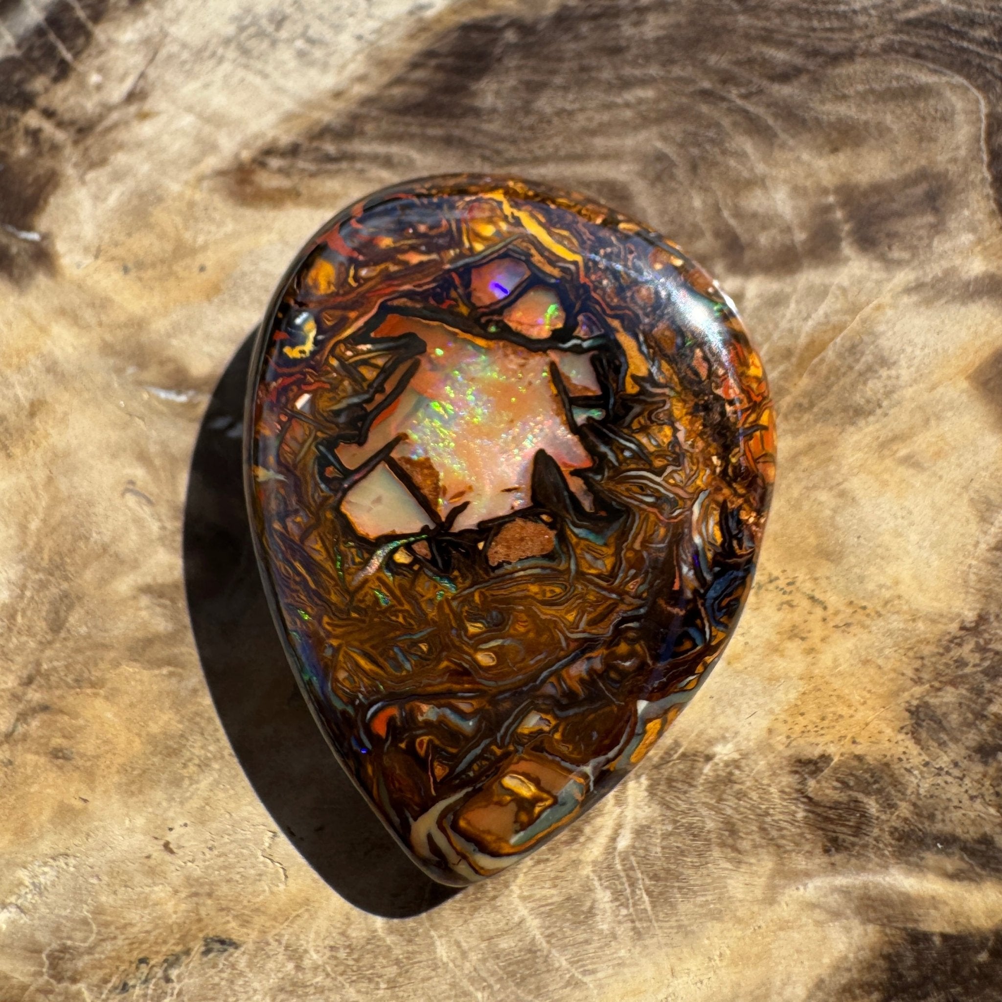 41ct Queensland Boulder Opal | Solid Australian Opal | Hand-Cut