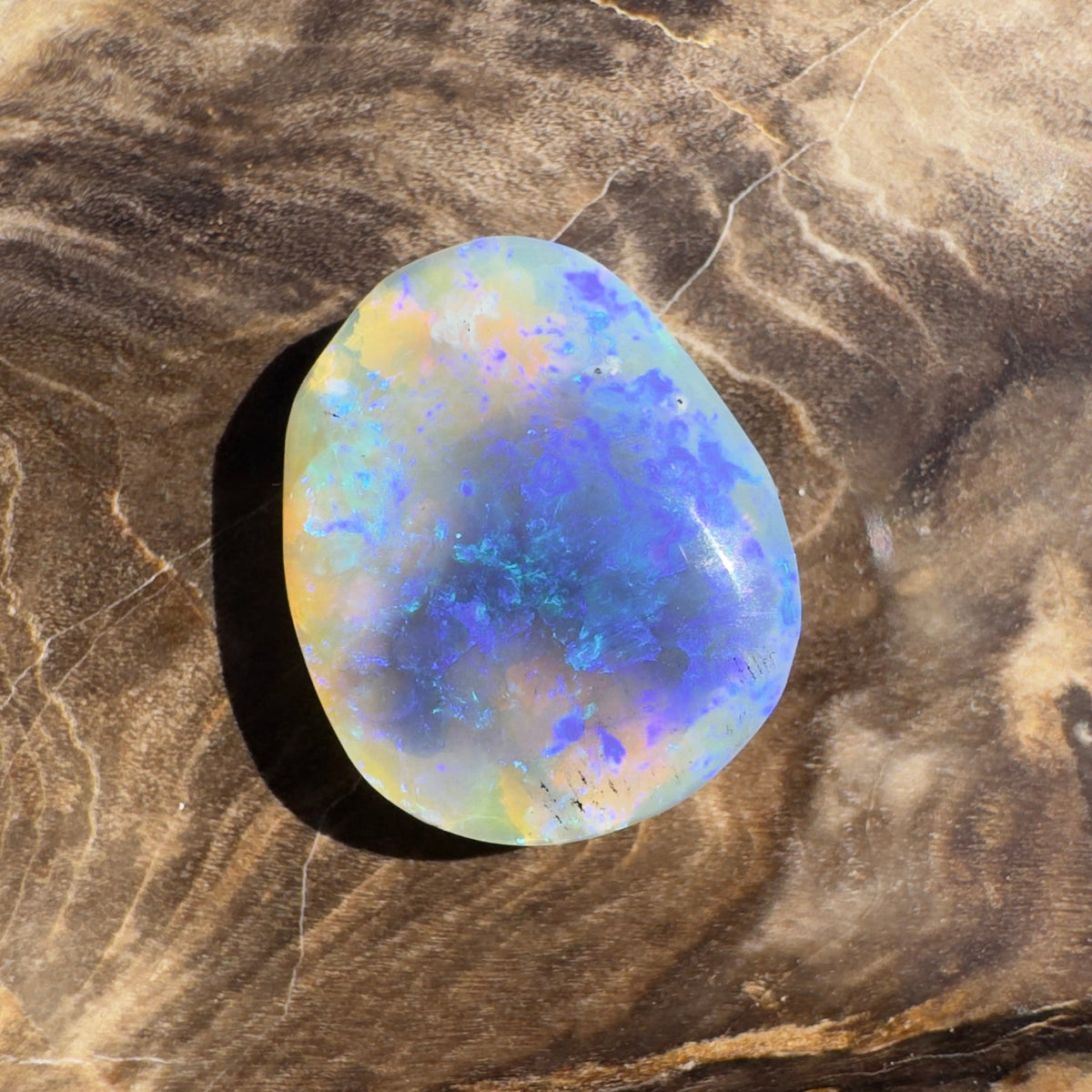 4.3ct Coober Pedy Dark Crystal | Solid Australian Opal | Hand-Cut