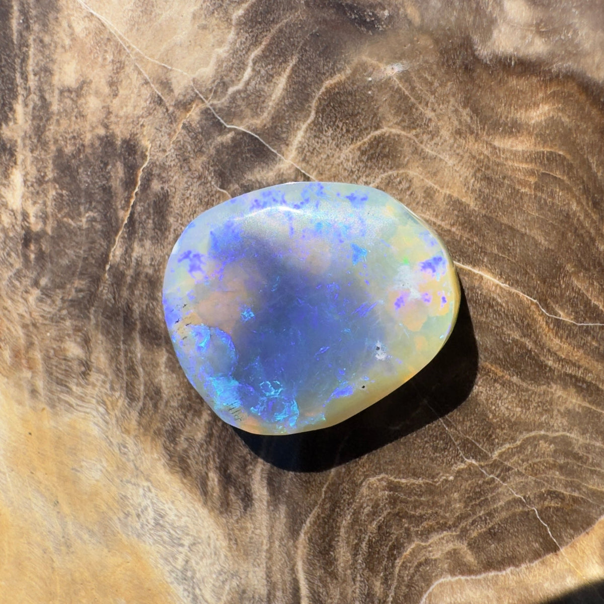 4.3ct Coober Pedy Dark Crystal | Solid Australian Opal | Hand-Cut