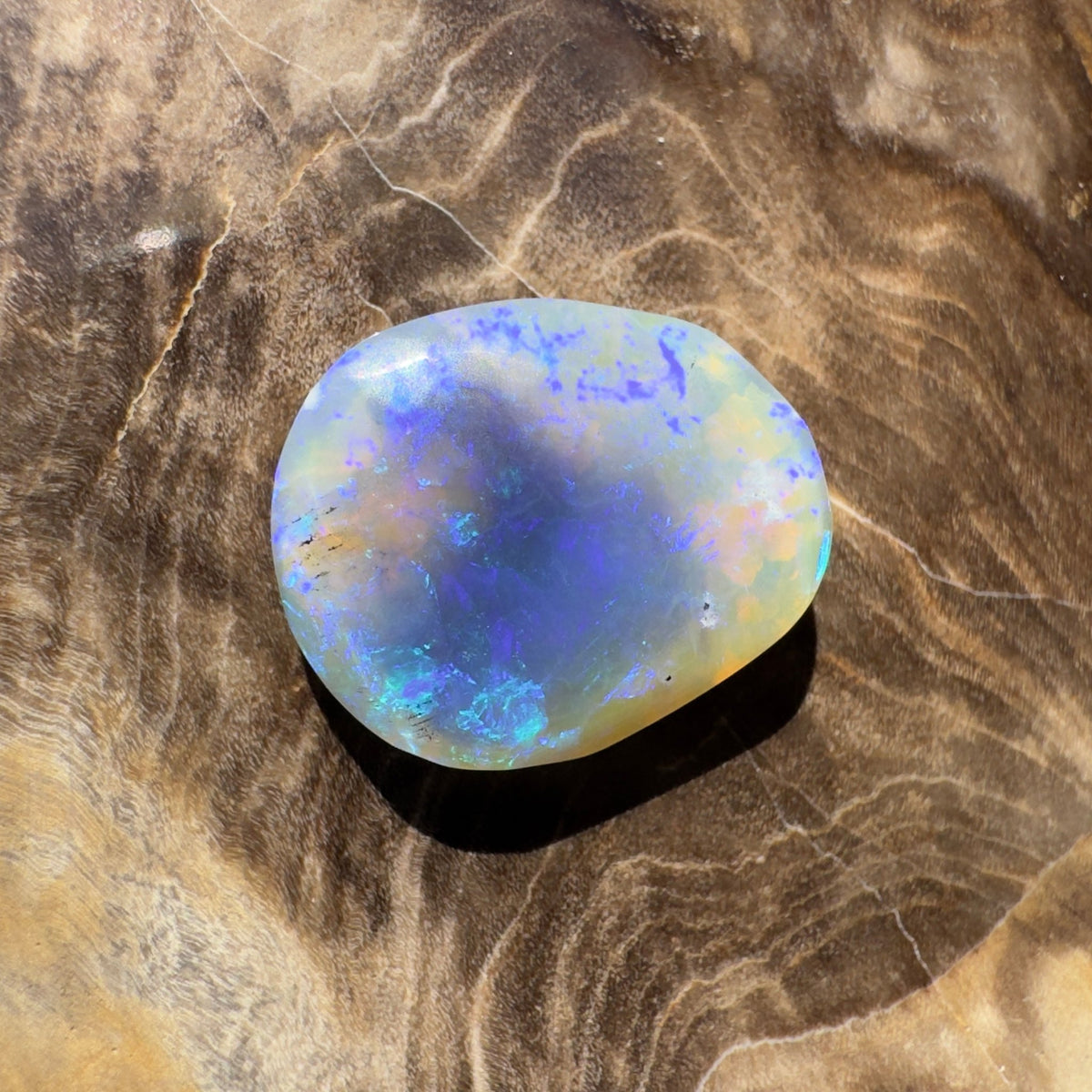 4.3ct Coober Pedy Dark Crystal | Solid Australian Opal | Hand-Cut