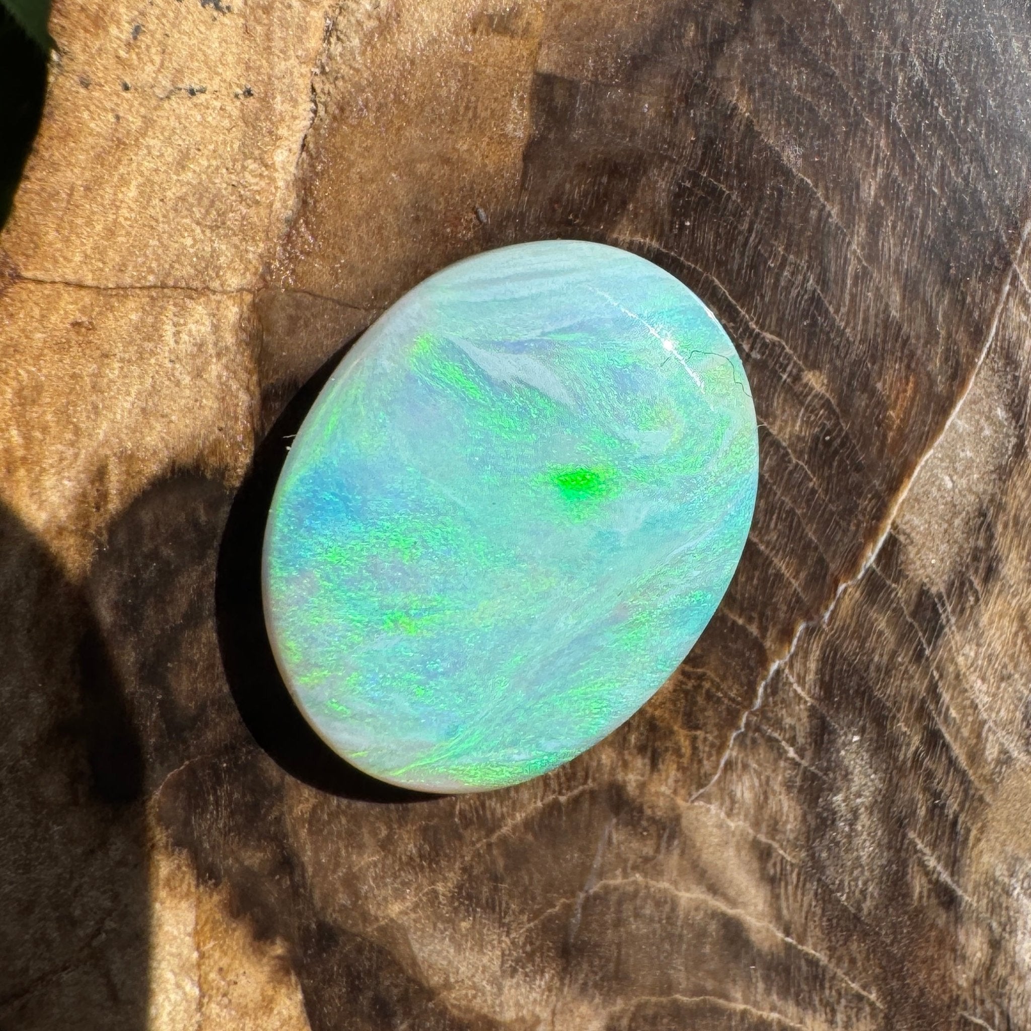 4.4ct Lightning Ridge Semi Black Opal | Solid Australian Opal | Hand-Cut