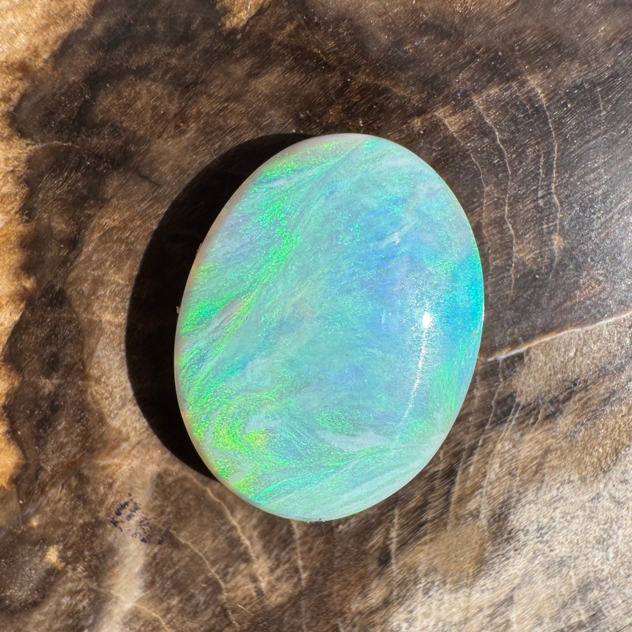 4.4ct Lightning Ridge Semi Black Opal | Solid Australian Opal | Hand-Cut