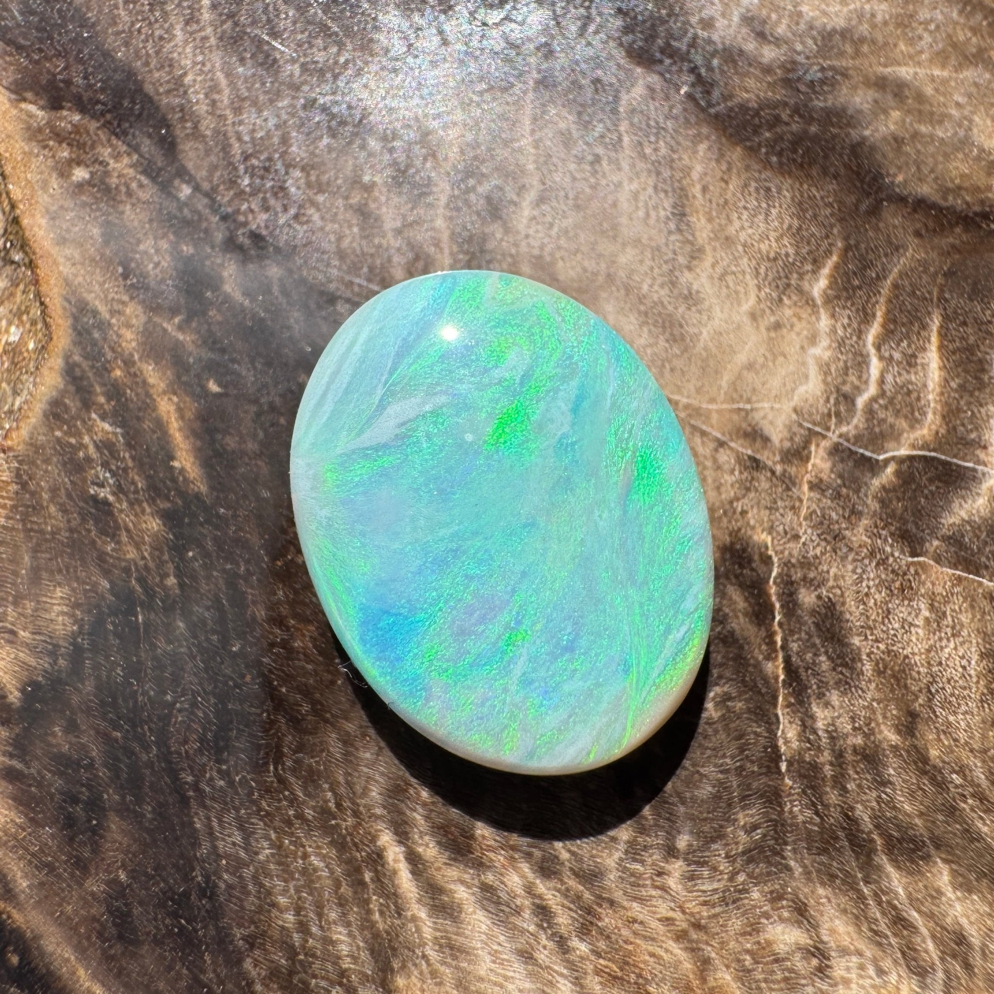 4.4ct Lightning Ridge Semi Black Opal | Solid Australian Opal | Hand-Cut