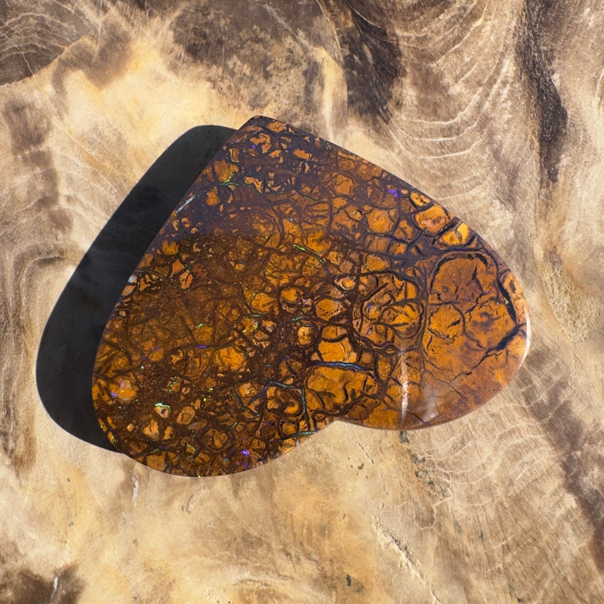 46ct Queensland Boulder Opal | Solid Australian Opal | Hand-Cut