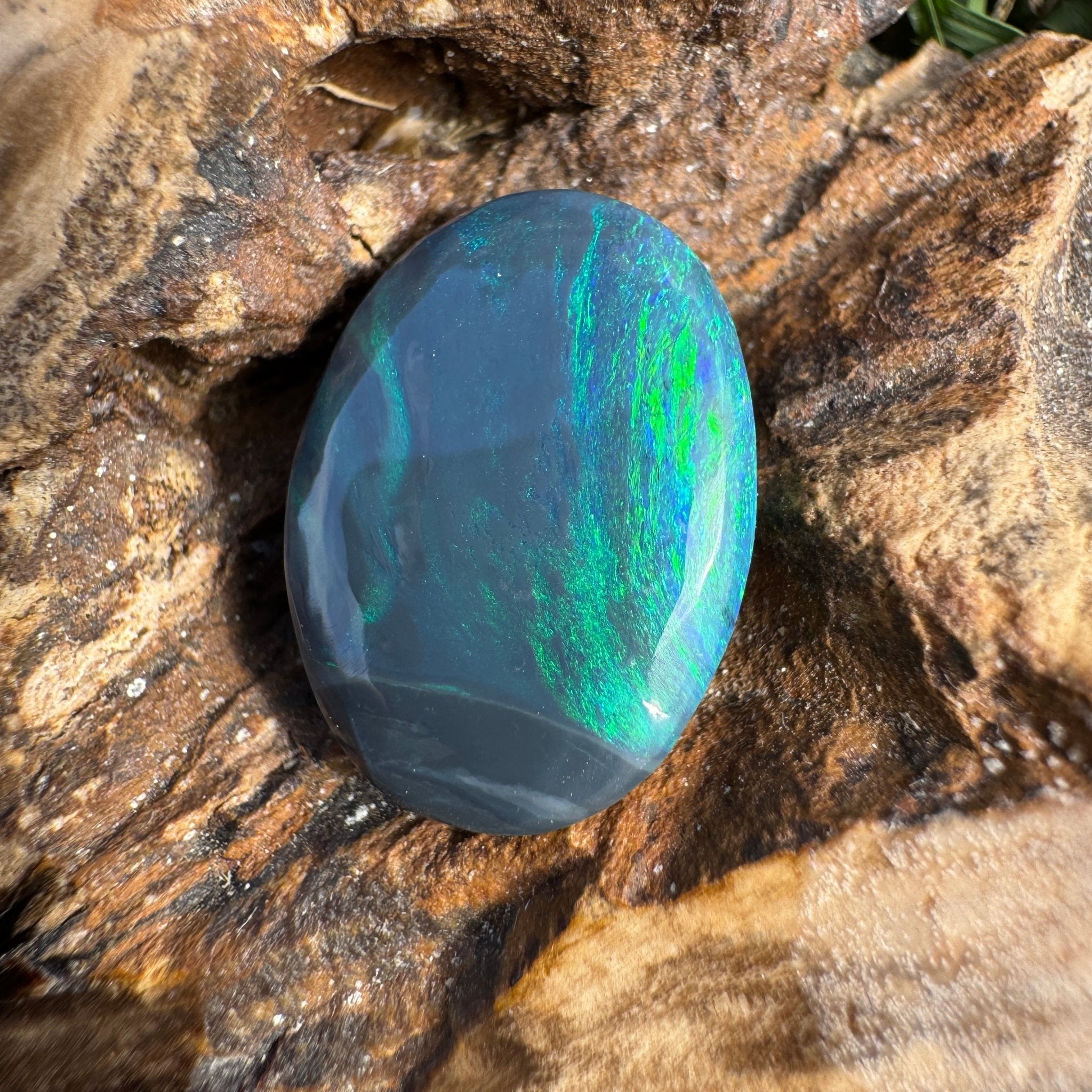 4.7ct Lightning Ridge Black Opal | Solid Australian Opal | Hand-Cut