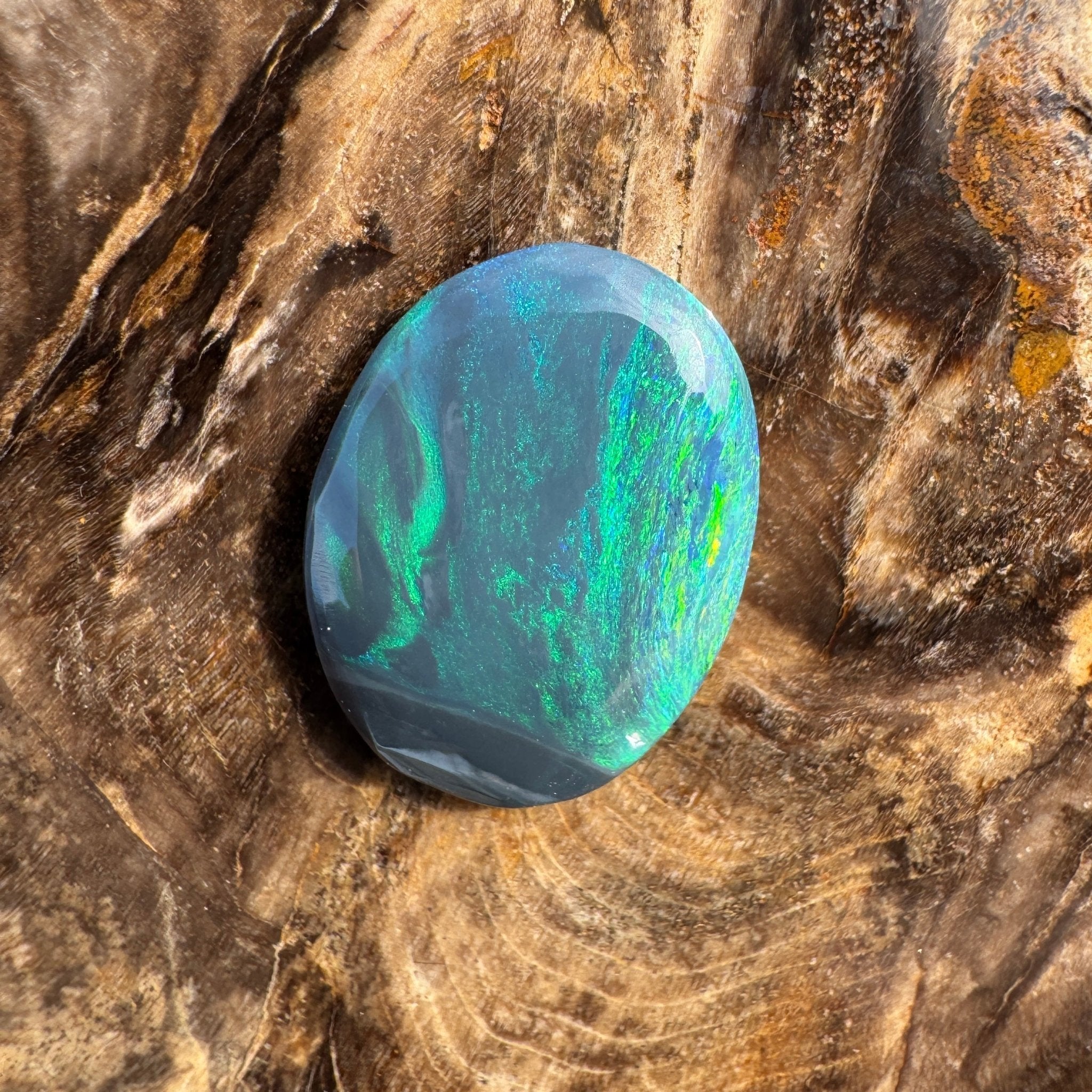 4.7ct Lightning Ridge Black Opal | Solid Australian Opal | Hand-Cut