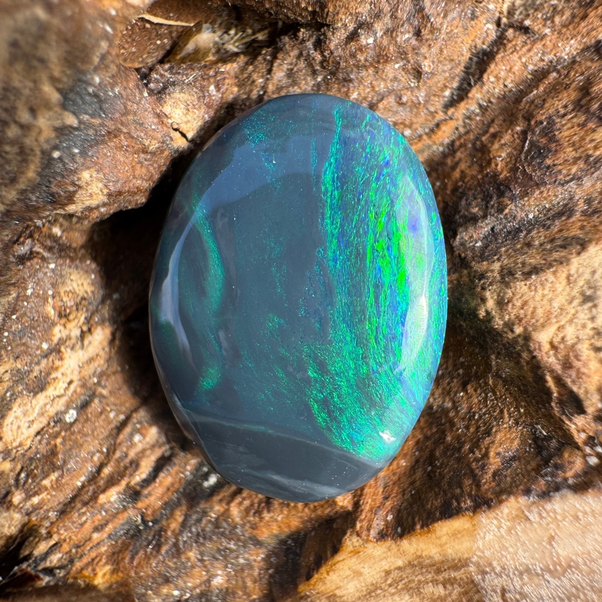 4.7ct Lightning Ridge Black Opal | Solid Australian Opal | Hand-Cut