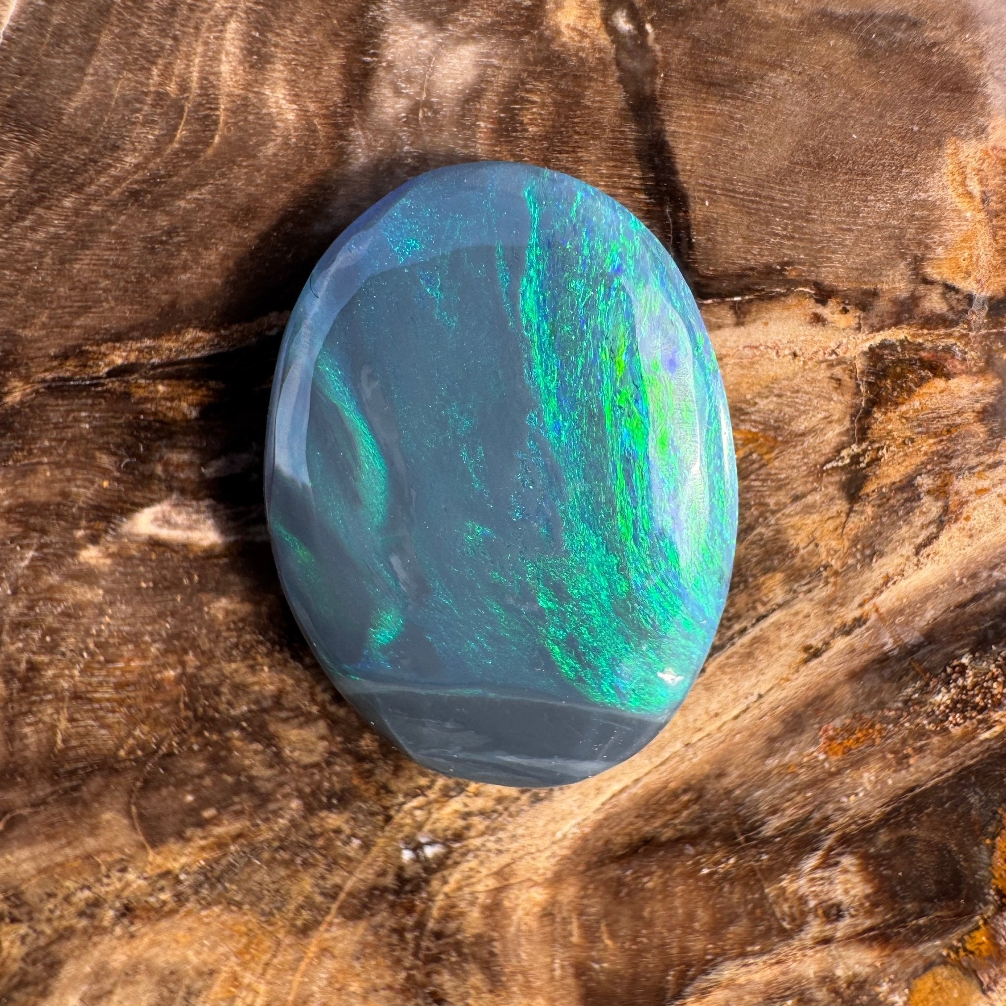 4.7ct Lightning Ridge Black Opal | Solid Australian Opal | Hand-Cut