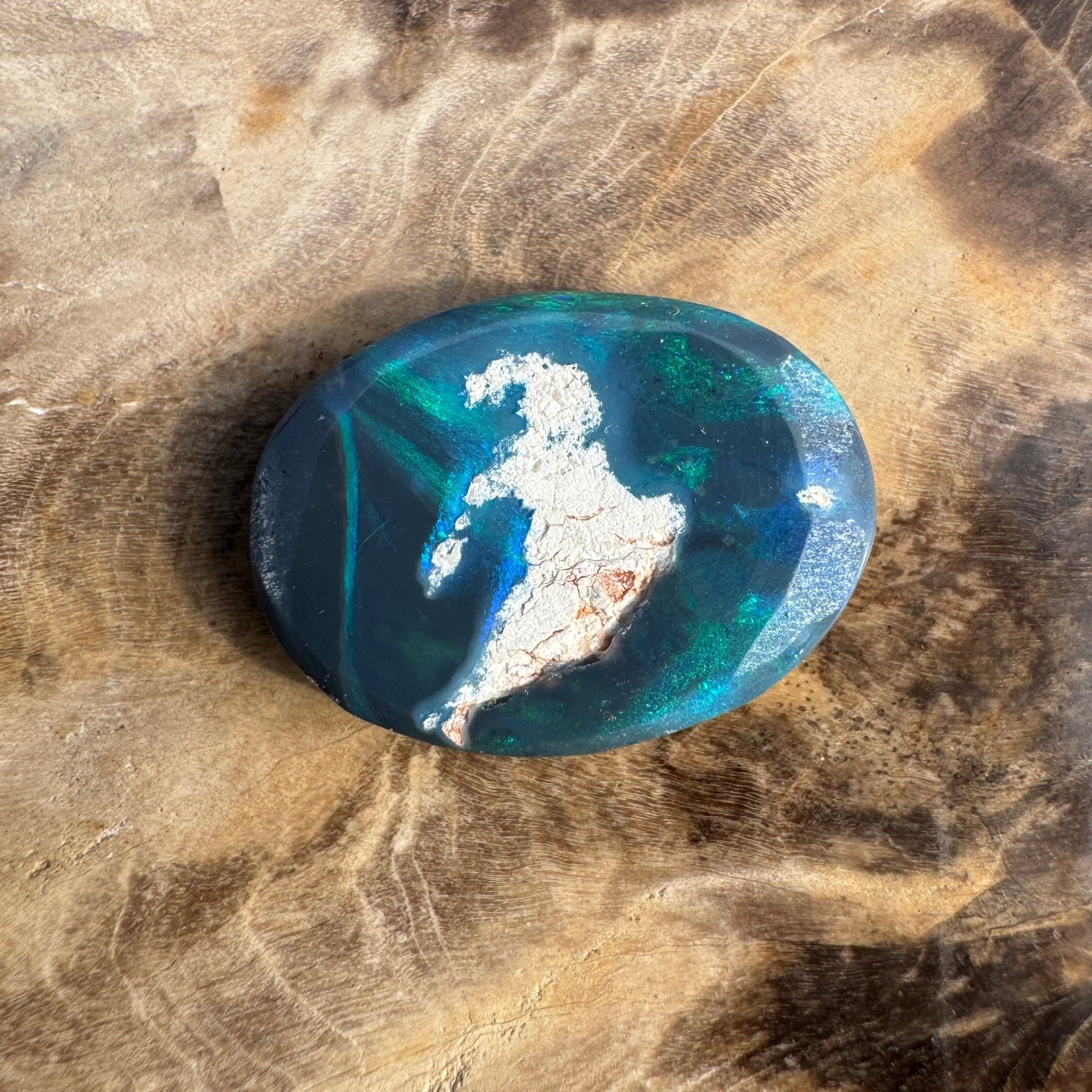 4.7ct Lightning Ridge Black Opal | Solid Australian Opal | Hand-Cut