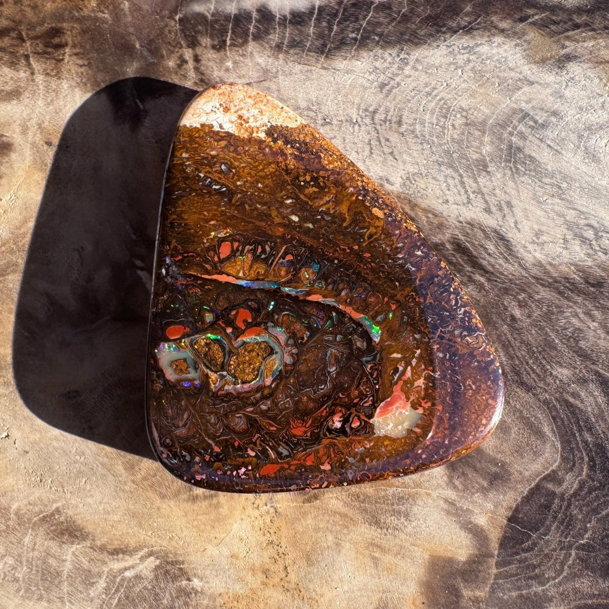 47ct Queensland Boulder Opal | Solid Australian Opal | Hand-Cut