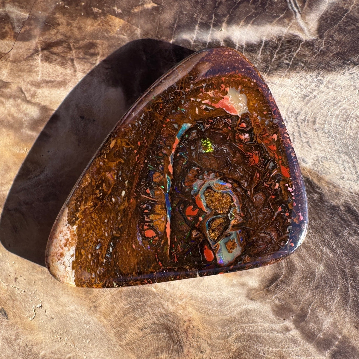 47ct Queensland Boulder Opal | Solid Australian Opal | Hand-Cut
