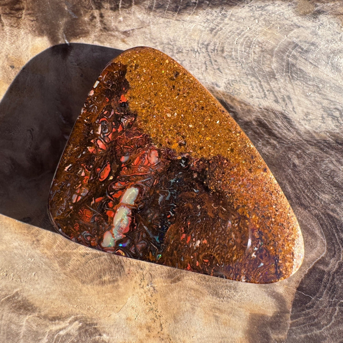 47ct Queensland Boulder Opal | Solid Australian Opal | Hand-Cut