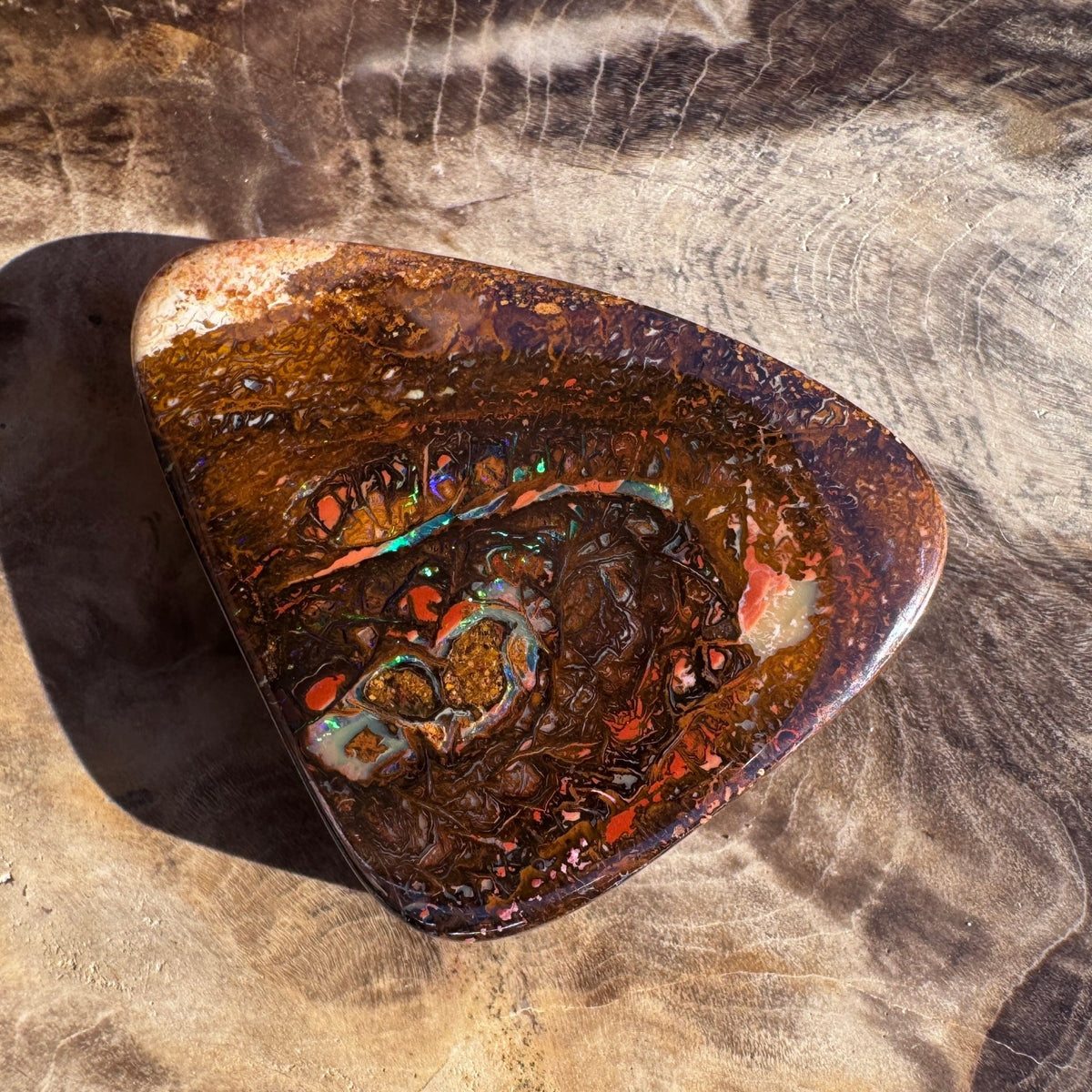 47ct Queensland Boulder Opal | Solid Australian Opal | Hand-Cut