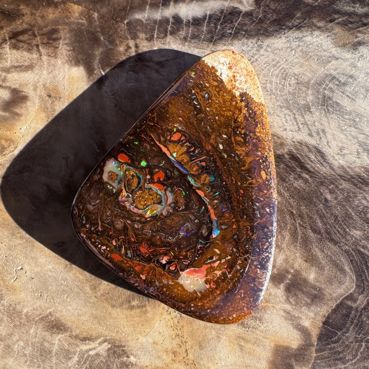 47ct Queensland Boulder Opal | Solid Australian Opal | Hand-Cut
