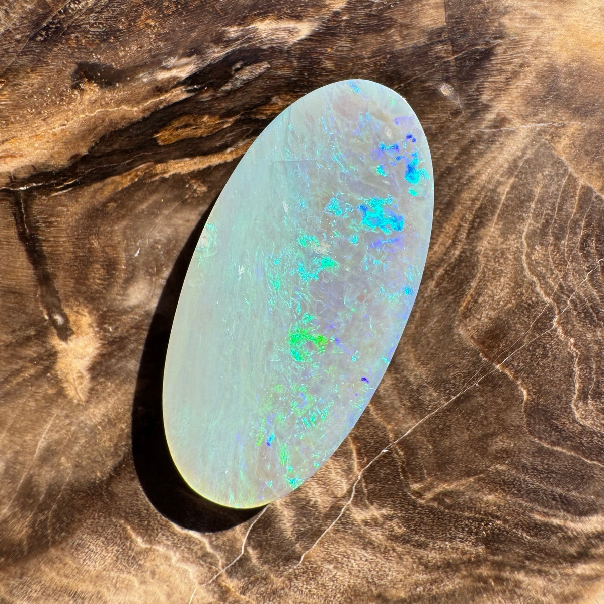 4.8ct Lightning Ridge Semi Black | Solid Australian Opal | Hand-Cut