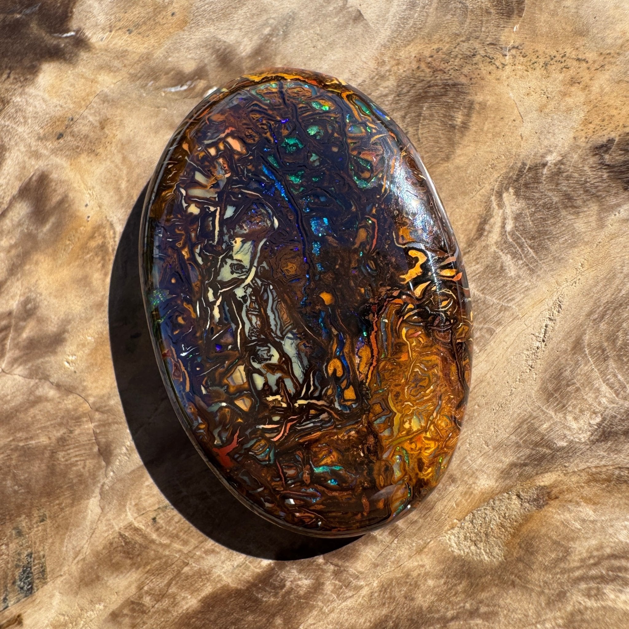 49ct Winton Queensland Boulder Opal | Solid Australian Opal | Hand-Cut