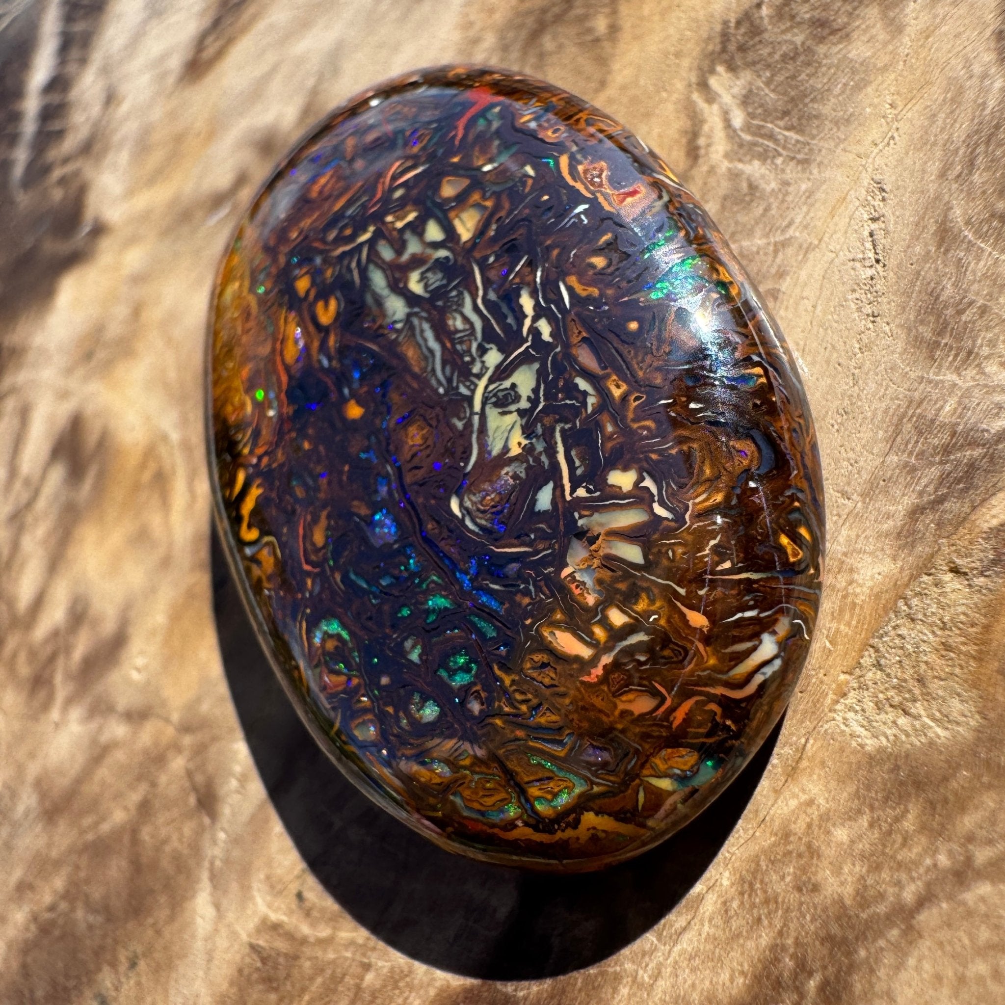 49ct Winton Queensland Boulder Opal | Solid Australian Opal | Hand-Cut