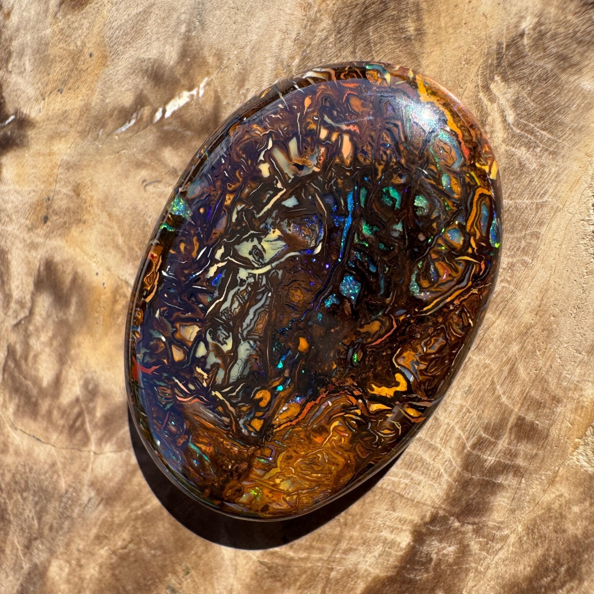 49ct Winton Queensland Boulder Opal | Solid Australian Opal | Hand-Cut