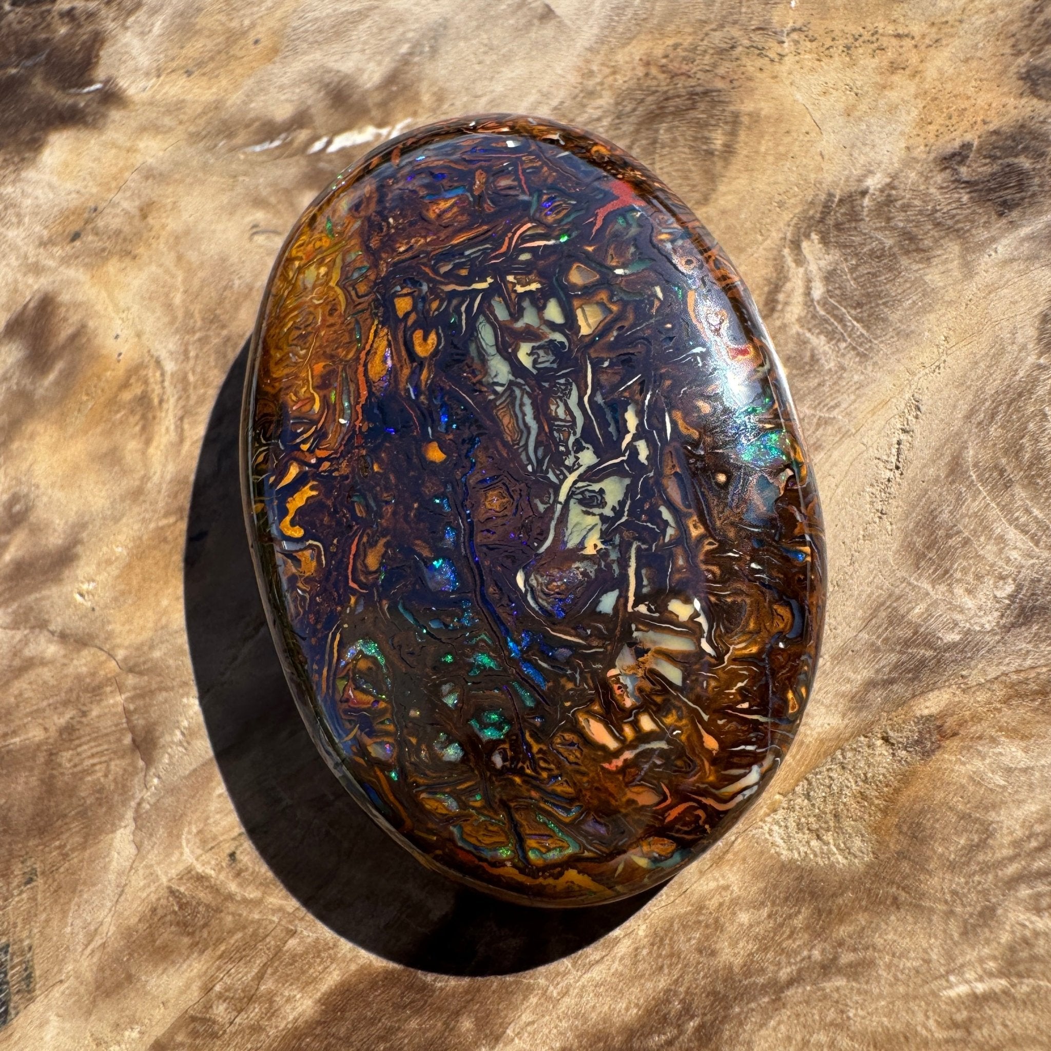 49ct Winton Queensland Boulder Opal | Solid Australian Opal | Hand-Cut