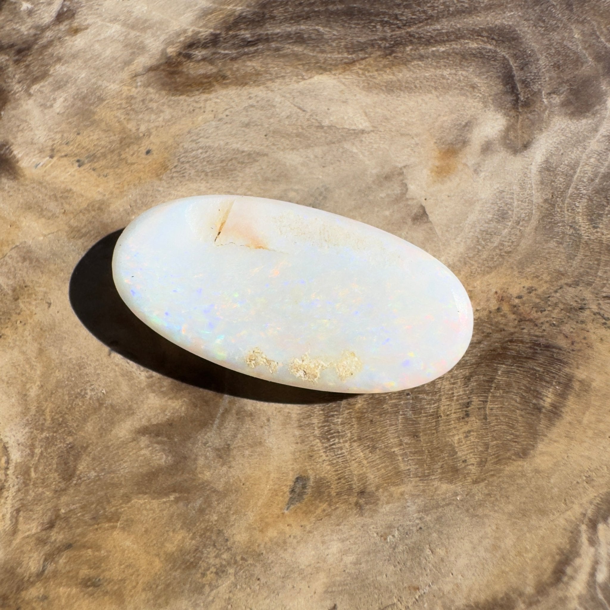 4ct Coober Pedy White Opal | Solid Australian Opal