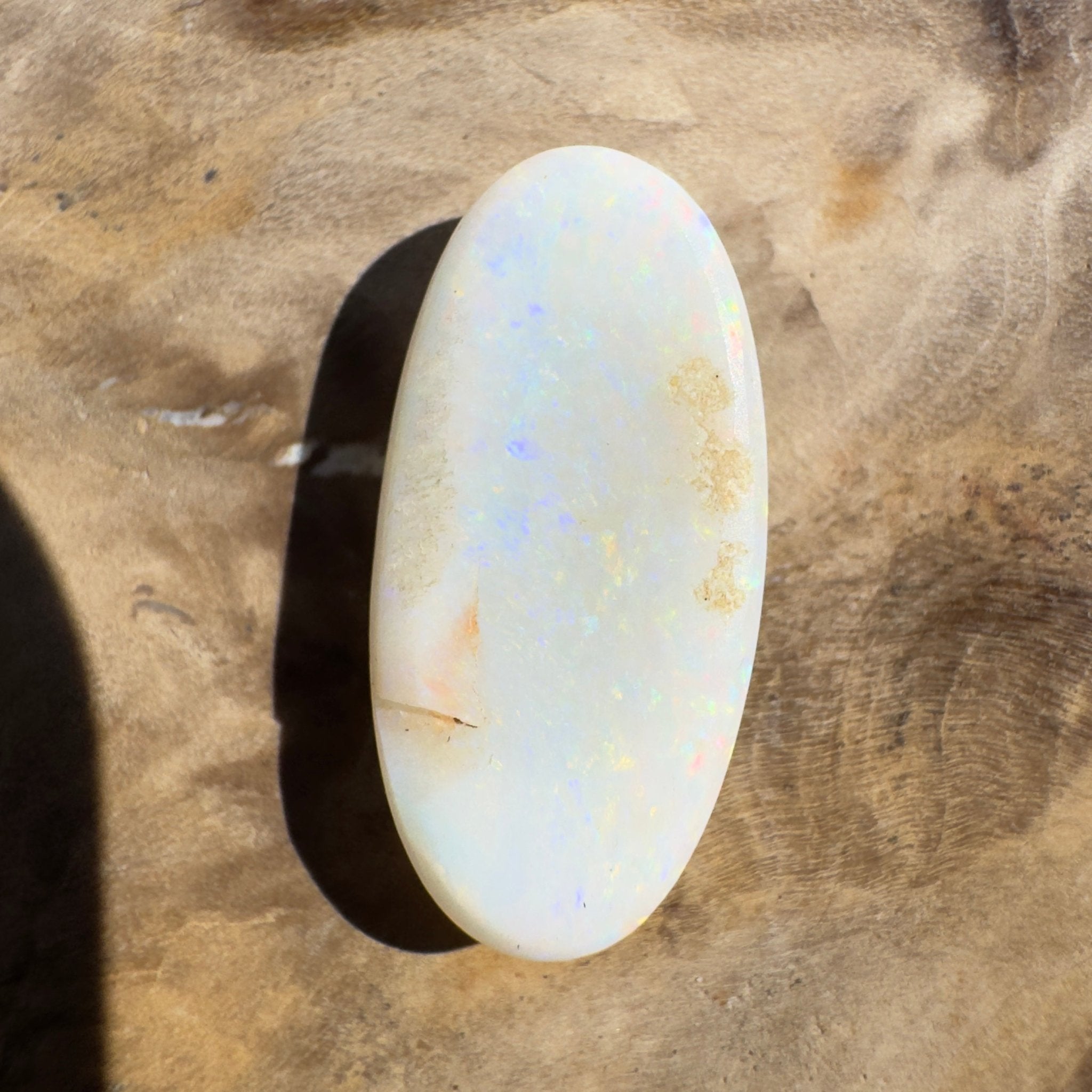 4ct Coober Pedy White Opal | Solid Australian Opal