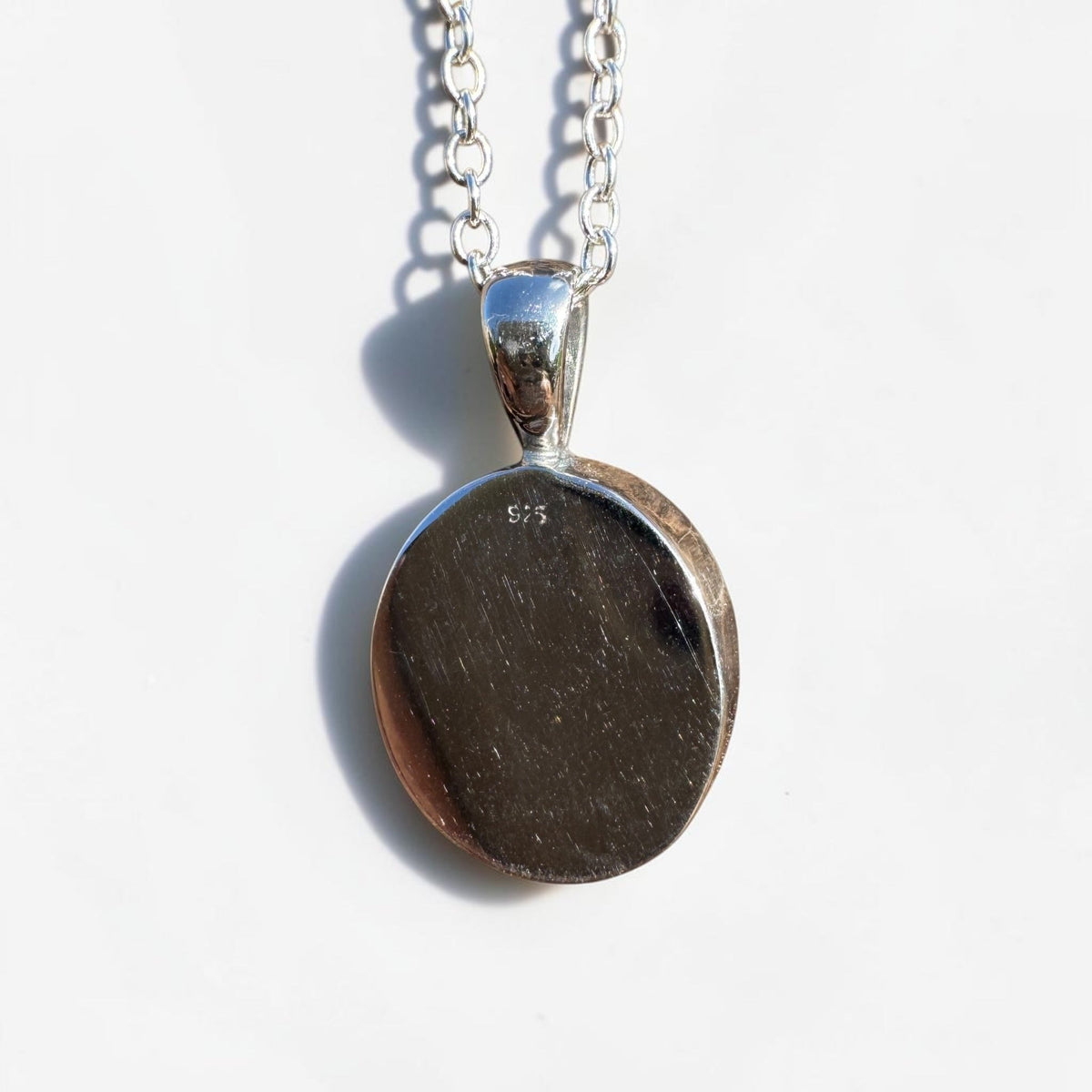 5.6ct Coober Pedy Opal Pendant Necklace ~ 'Pinnaroo Blue' | 925 Sterling Silver | Solid Australian Opal