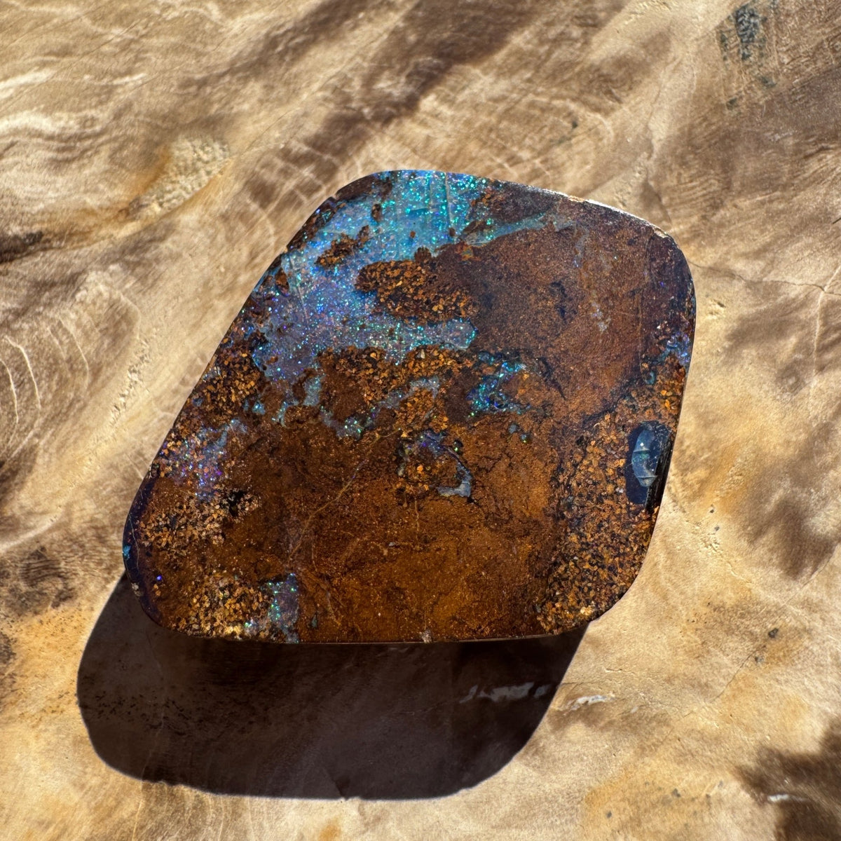 56ct Queensland Boulder Opal | Solid Australian Opal | Hand-Cut
