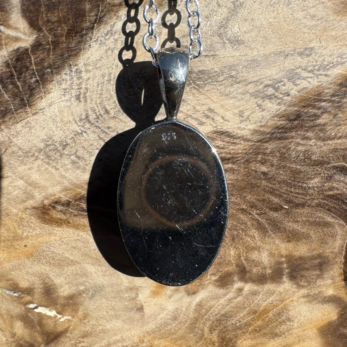 5.7ct Lightning Ridge Opal Pendant Necklace ~ 'Porongurup Ember' | 925 Sterling Silver | Solid Australian Opal