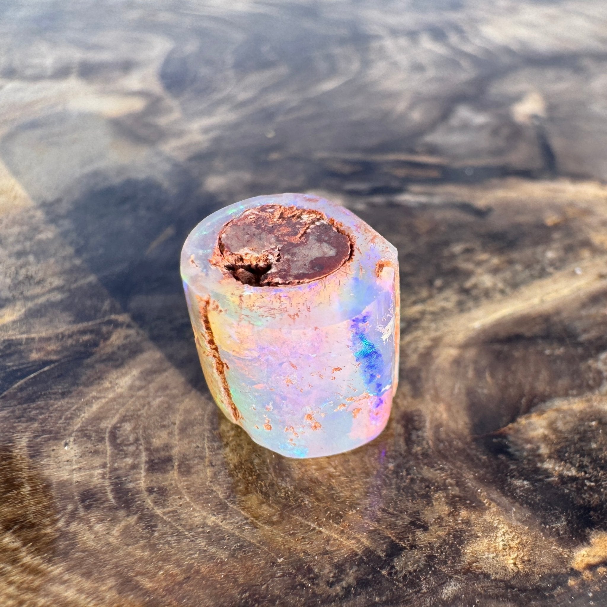5.8ct Coober Pedy Belemnite Opal | Solid Australian Opal | Hand-Cut