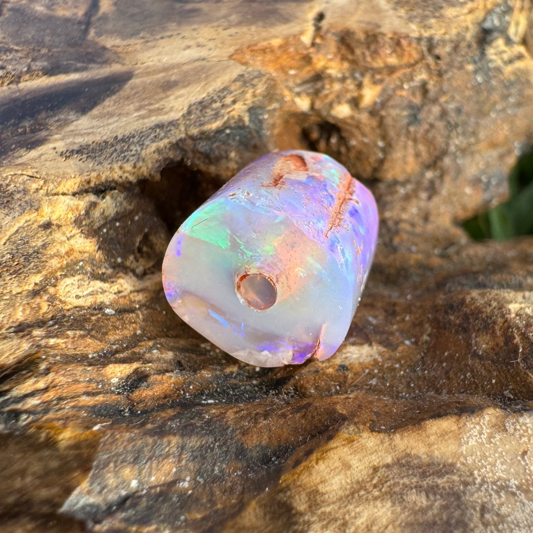 5.8ct Coober Pedy Belemnite Opal | Solid Australian Opal | Hand-Cut