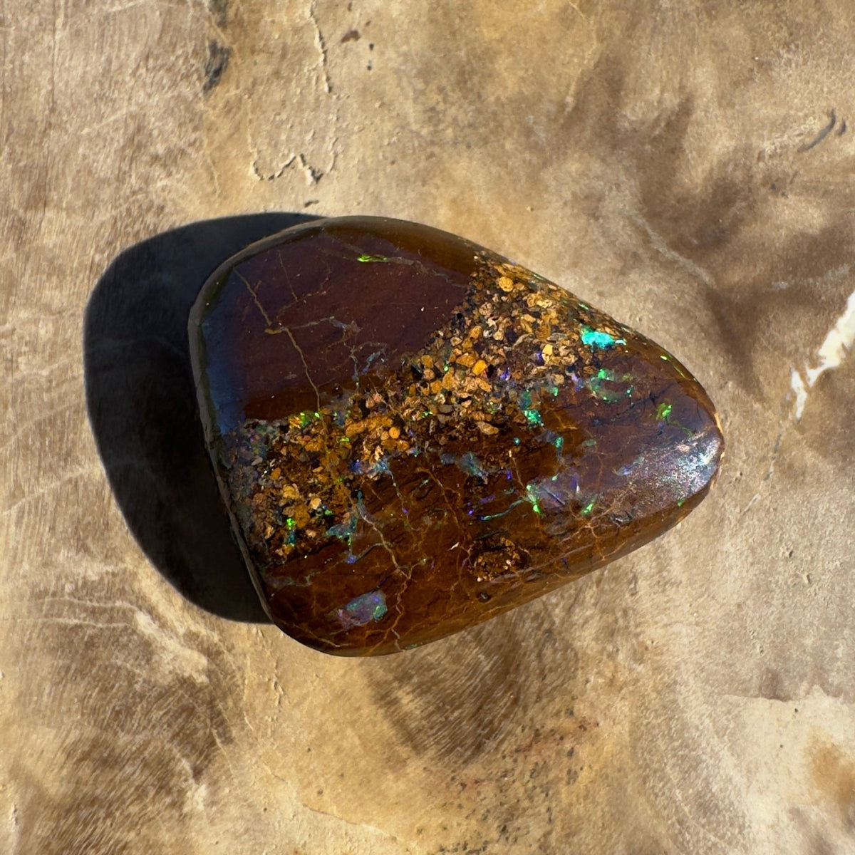 5.8ct Queensland Boulder Opal | Solid Australian Opal | Hand-Cut