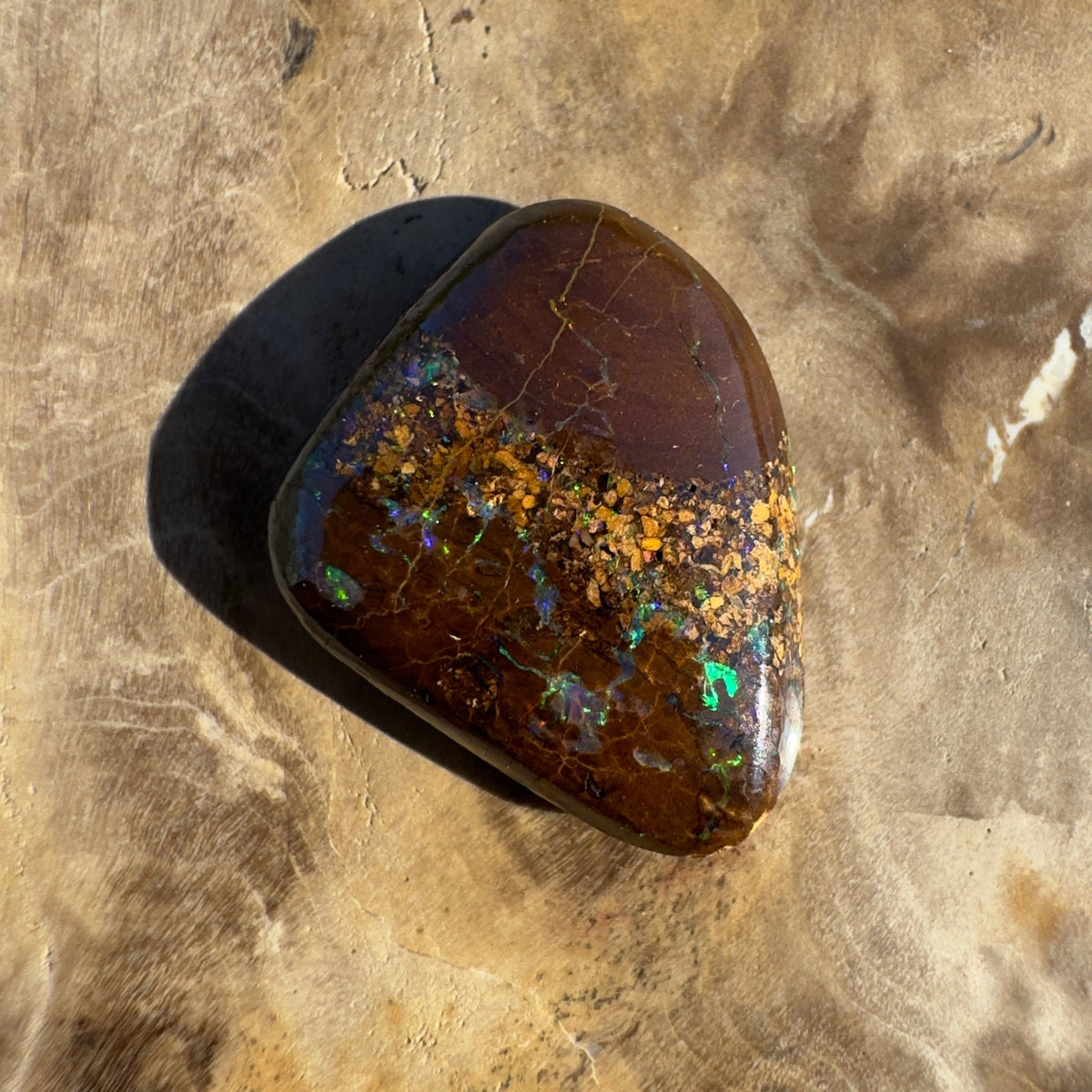 5.8ct Queensland Boulder Opal | Solid Australian Opal | Hand-Cut